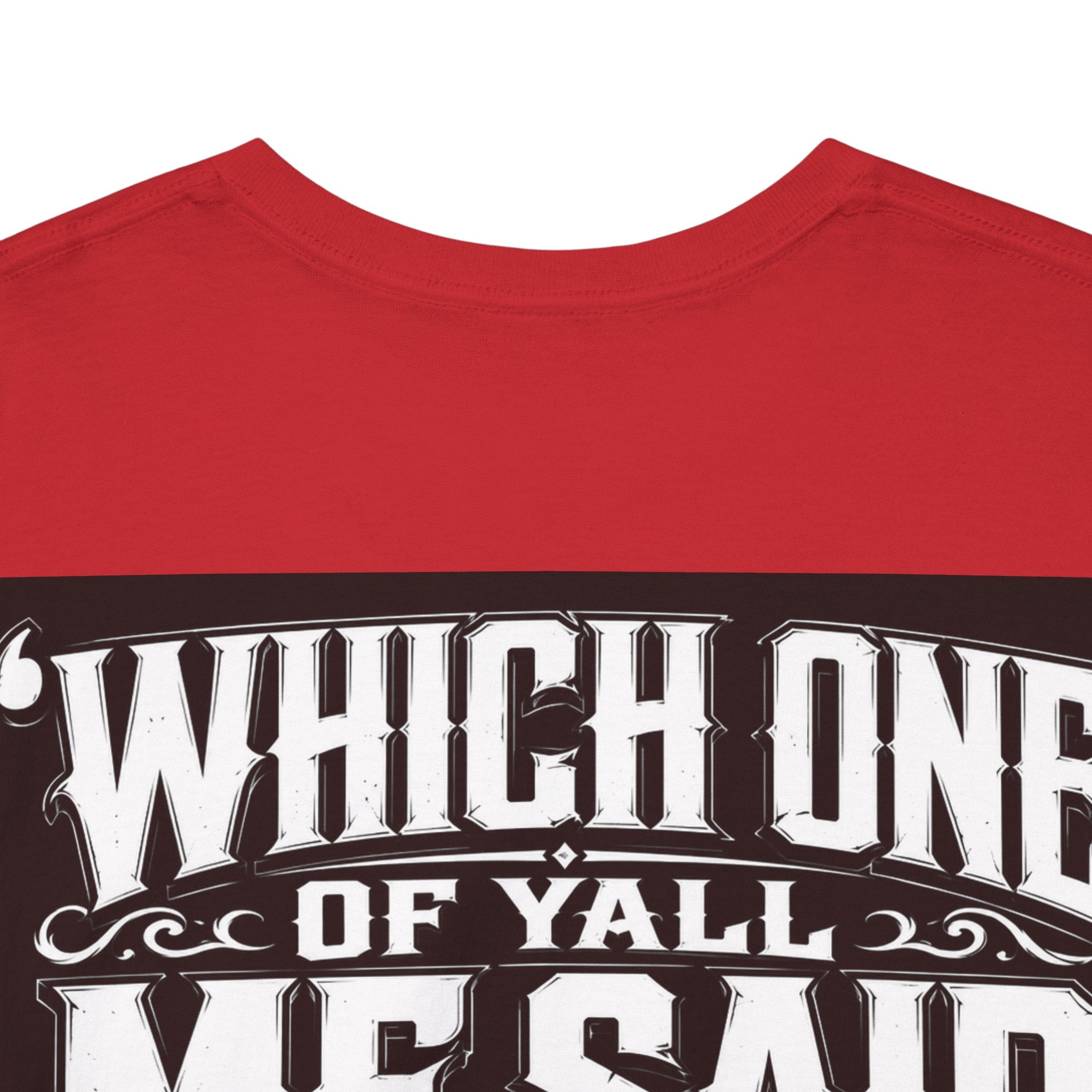 Badger Portrait Tee — "Which One of Y’all MF Said Something About a Home?" Graphic T‑Shirt