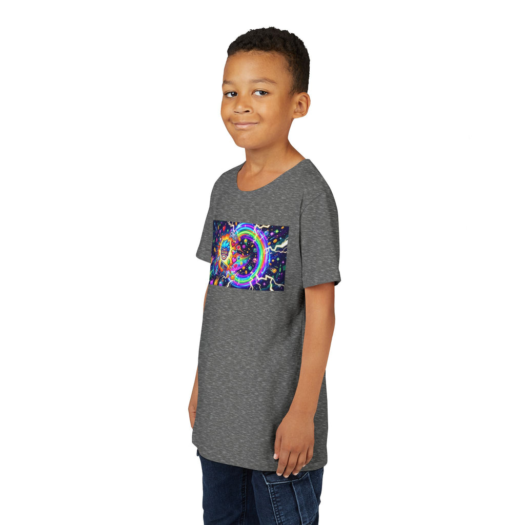 Kids Gaming Tee — Neon Rainbow Portal Gamer Shirt