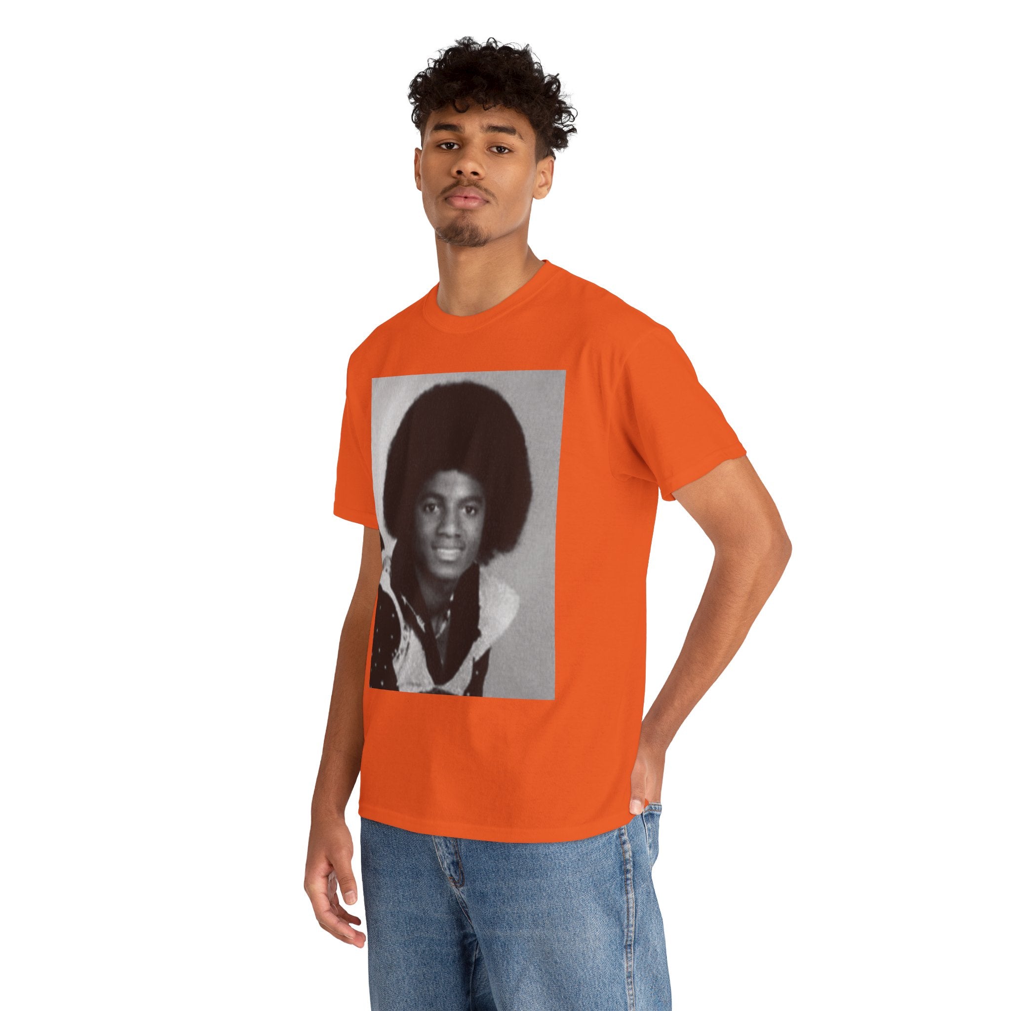 Graphic Tee — Retro Portrait Front with Black Power Fist Back