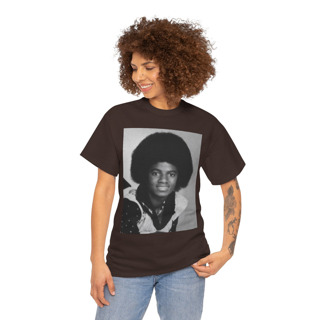 Graphic Tee — Retro Portrait Front with Black Power Fist Back