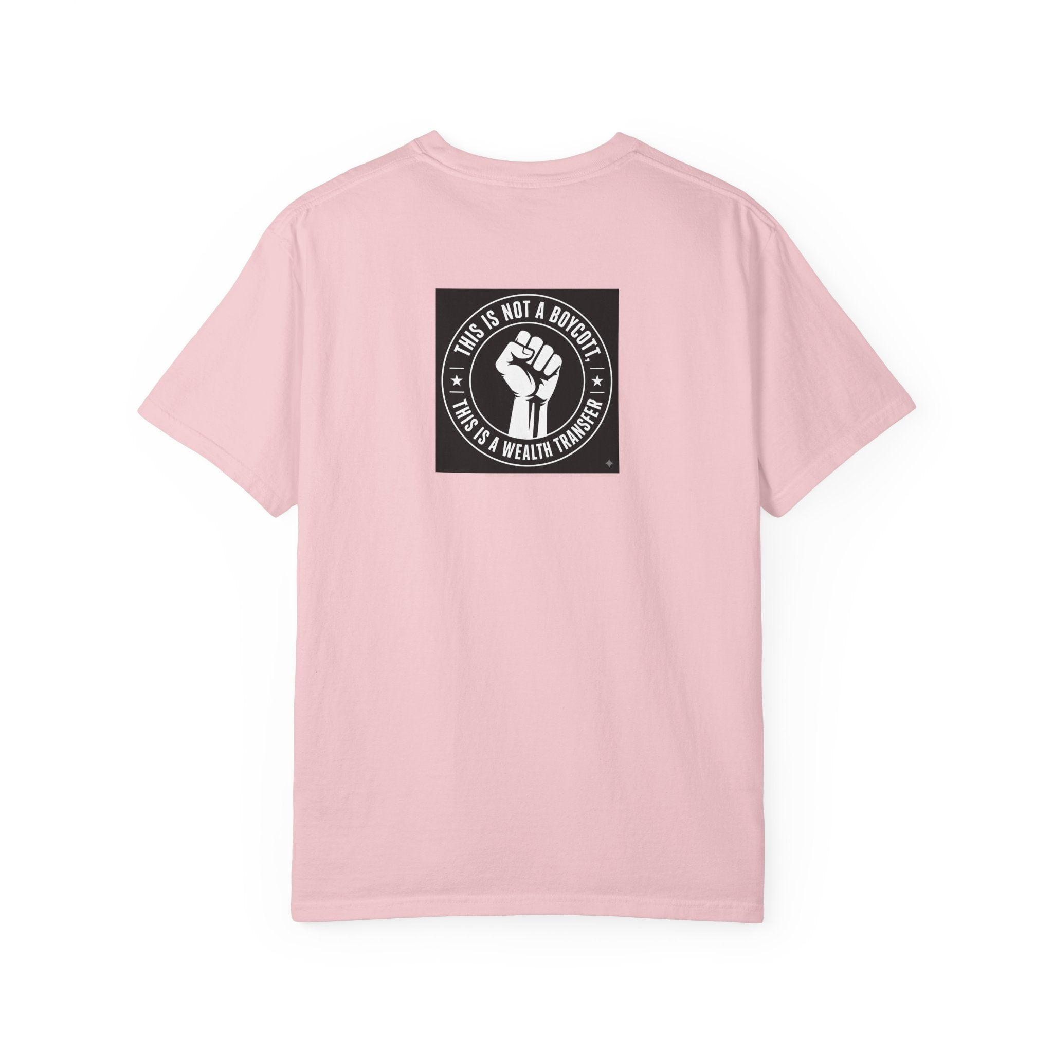 Graphic T-Shirt — Bold Pop-Art Anime Portrait (Front) + “This Is Not A Boycott, It’s A Movement” Fist Emblem (Back)