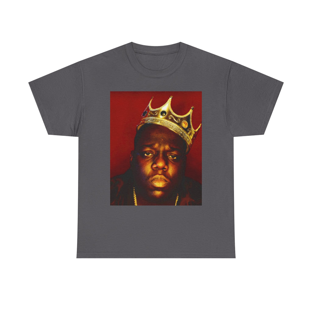 Vintage Crown Portrait Tee — Retro Hip-Hop Photo Graphic T-Shirt