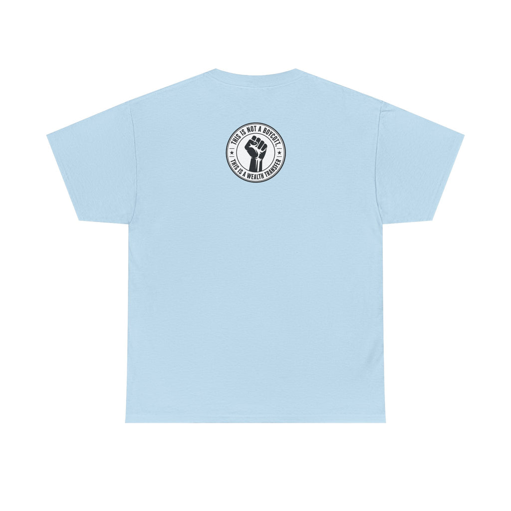 Graphic Tee — Retro Portrait Front with Black Power Fist Back