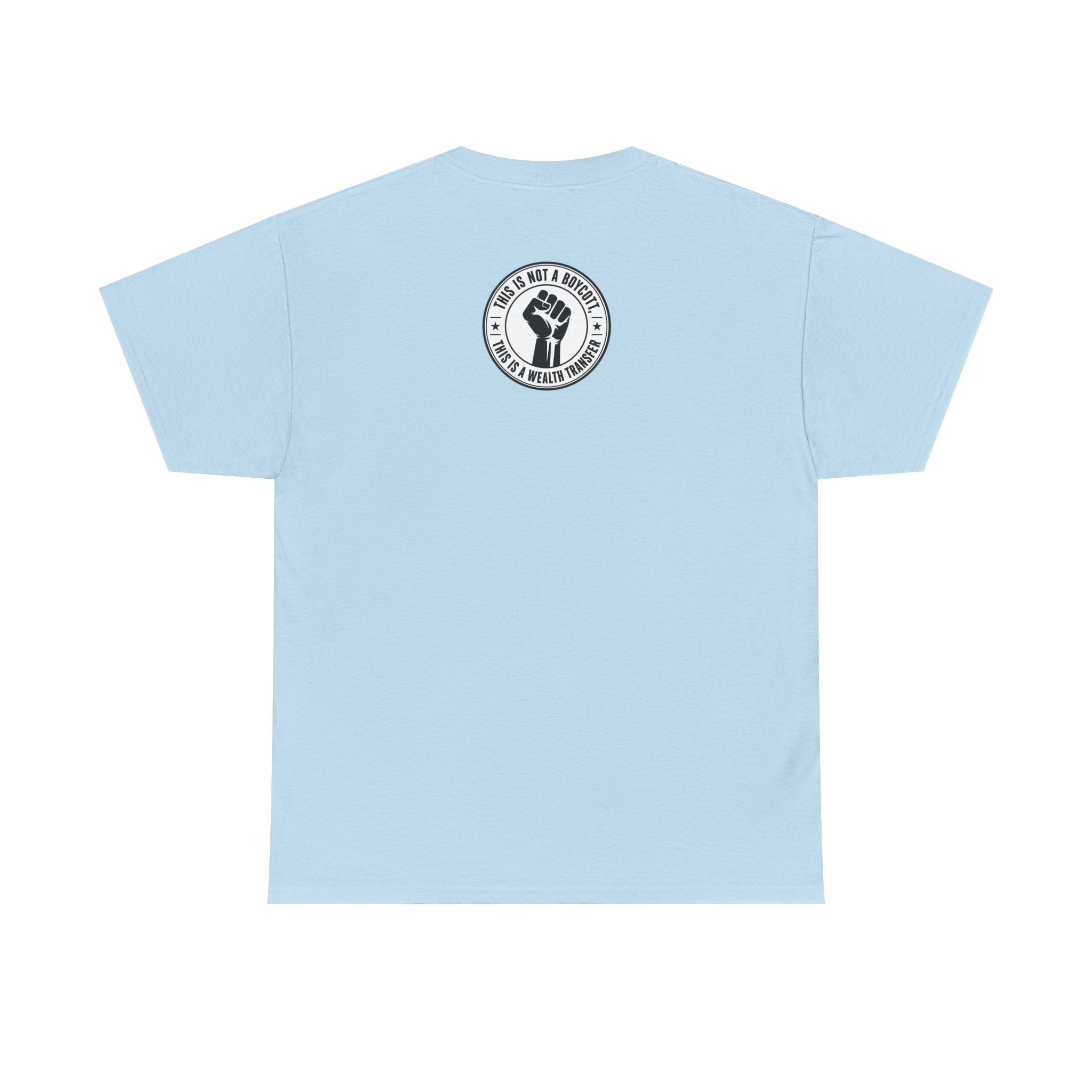 Graphic Tee — Retro Portrait Front with Black Power Fist Back