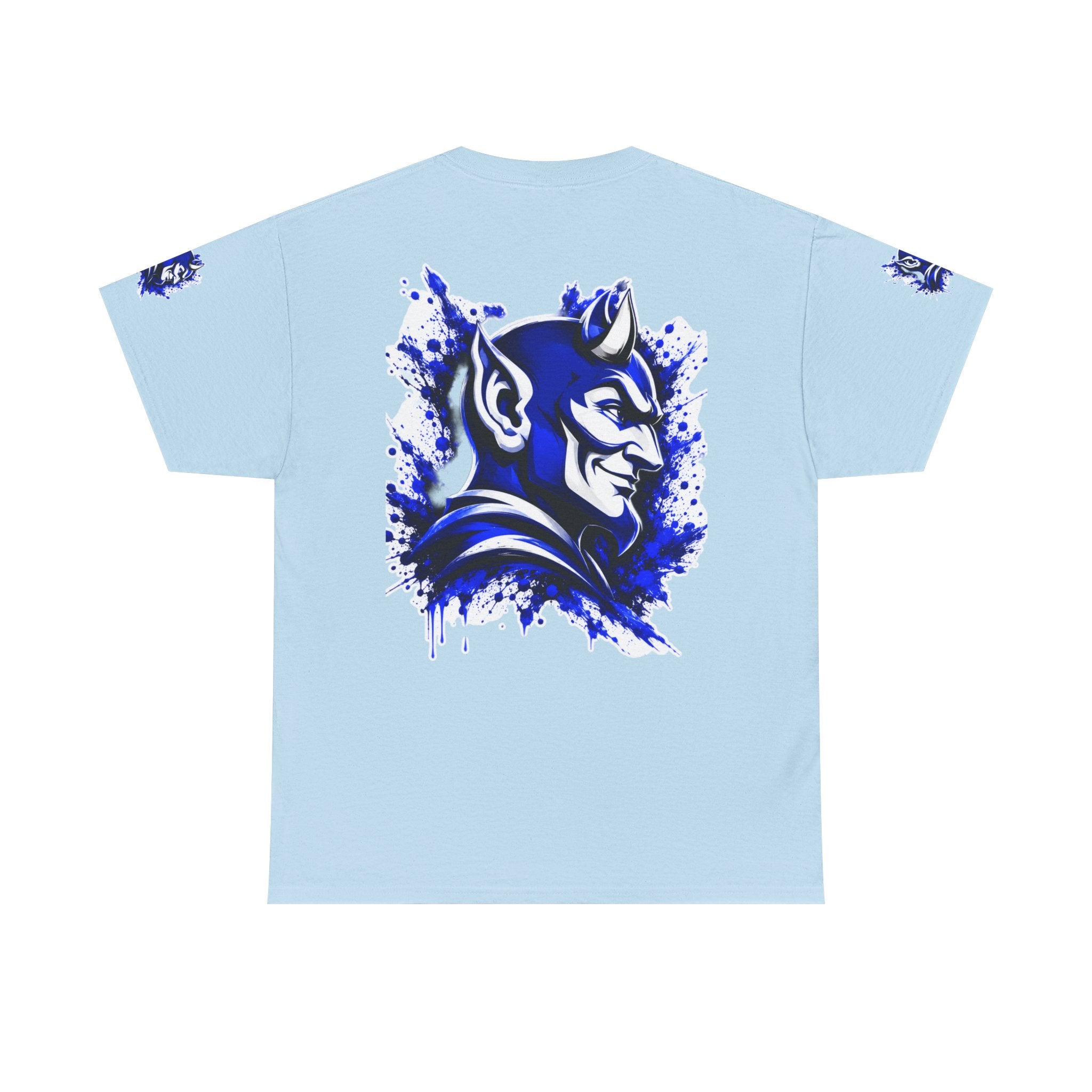 Duke Blue Devils Graphic Tee — Splatter Devil Logo T‑Shirt