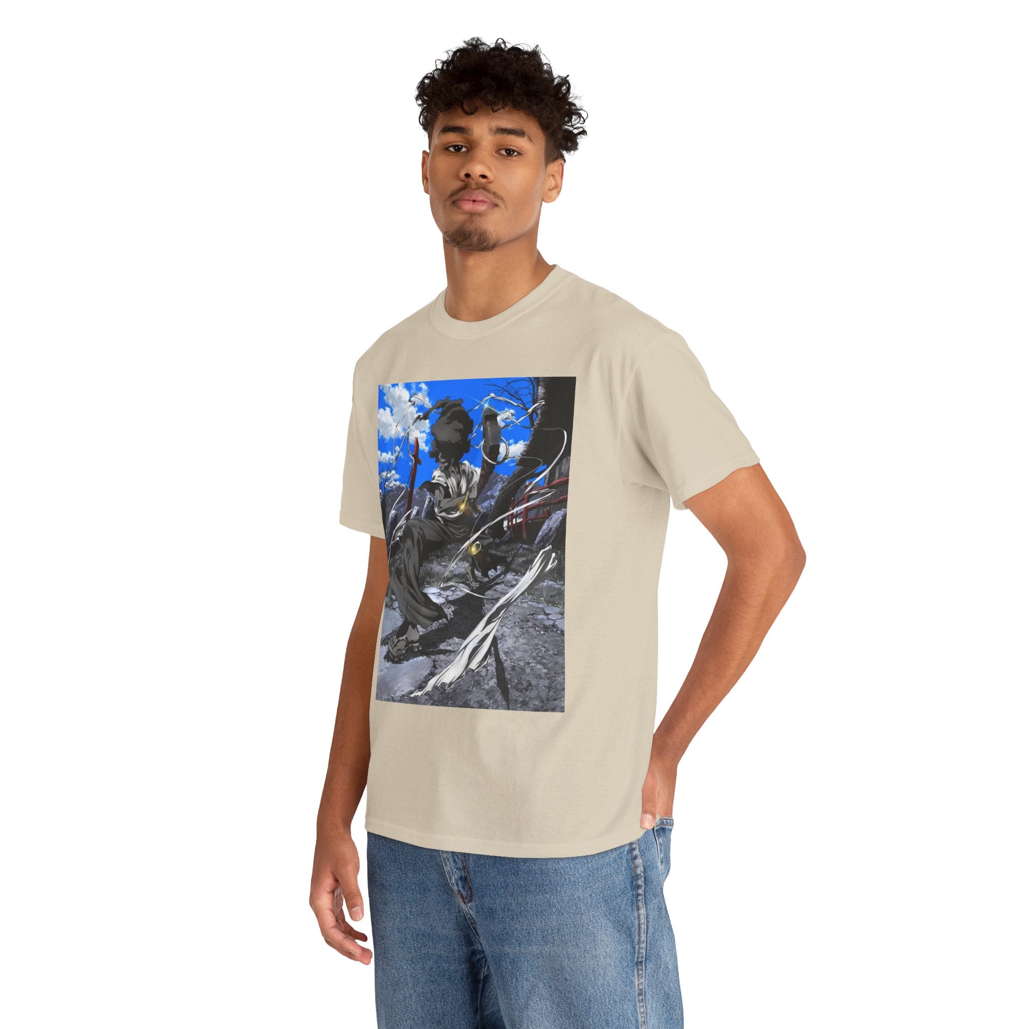 Afro Samurai Graphic Tee — Anime Streetwear T‑Shirt