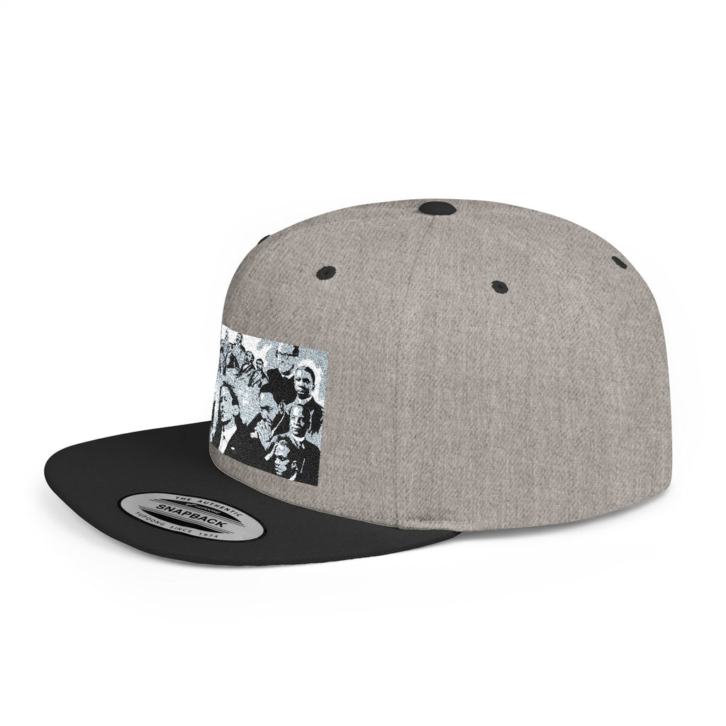 Copy of Reggae Vibes Flat Bill Snapback Hat — Colorful Rasta Music Patch