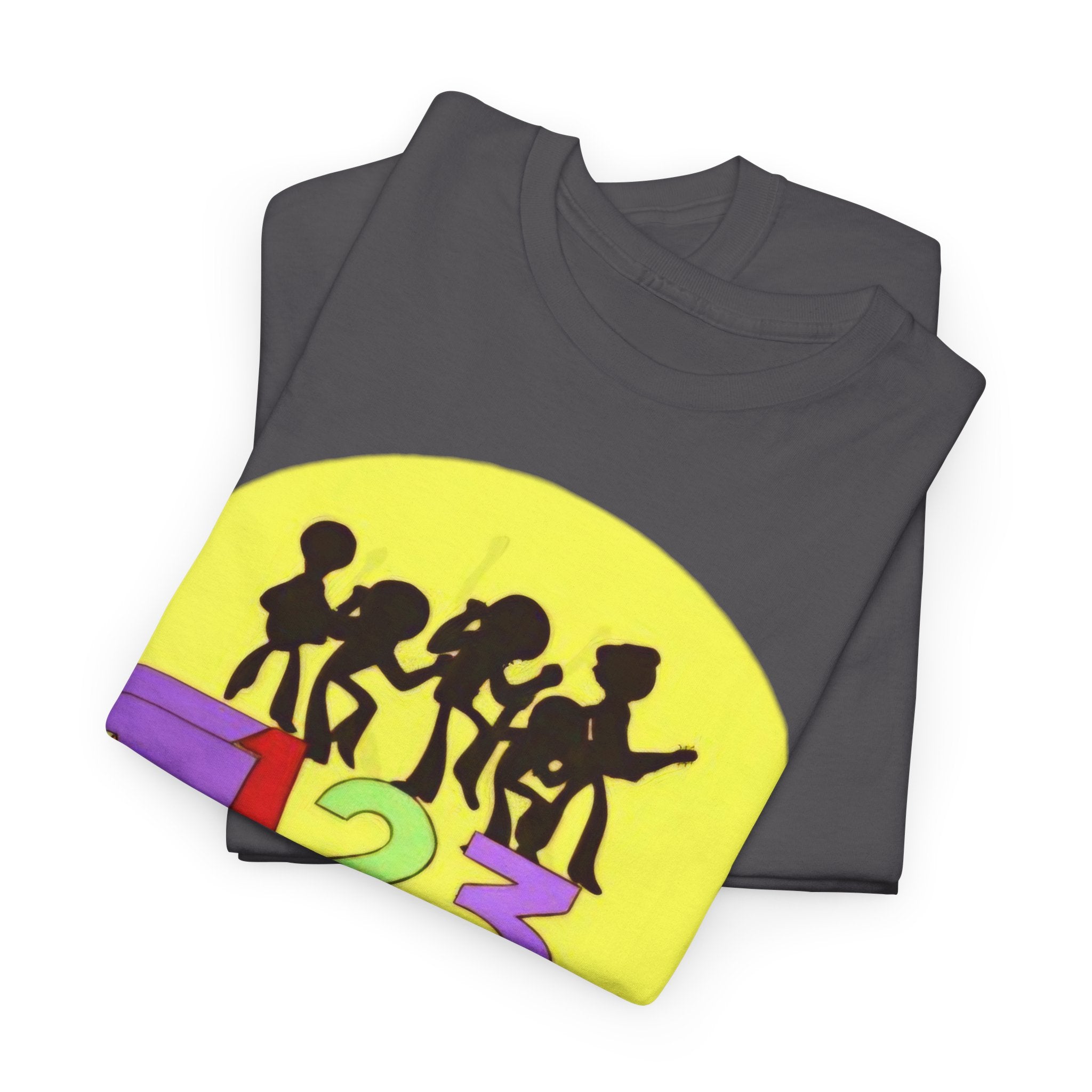 ABC 123 Kids Music Tee — Colorful Educational Rhythm Shirt