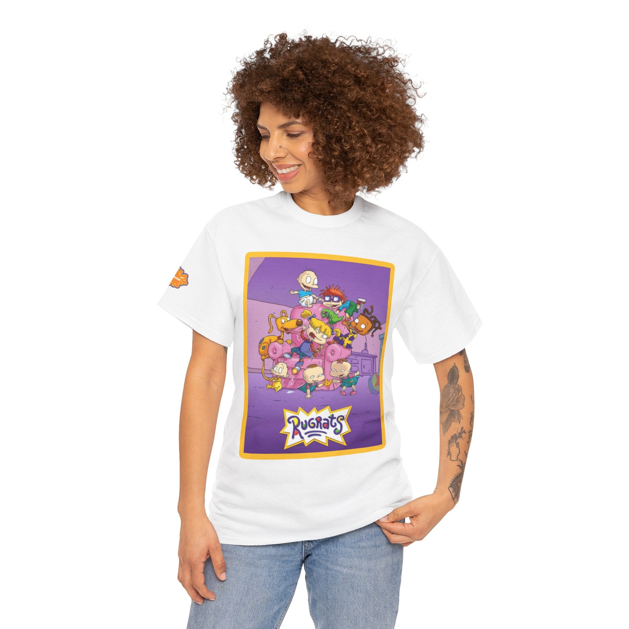 Rugrats Character Collage Tee — Retro Nickelodeon Kids Cartoon T-Shirt