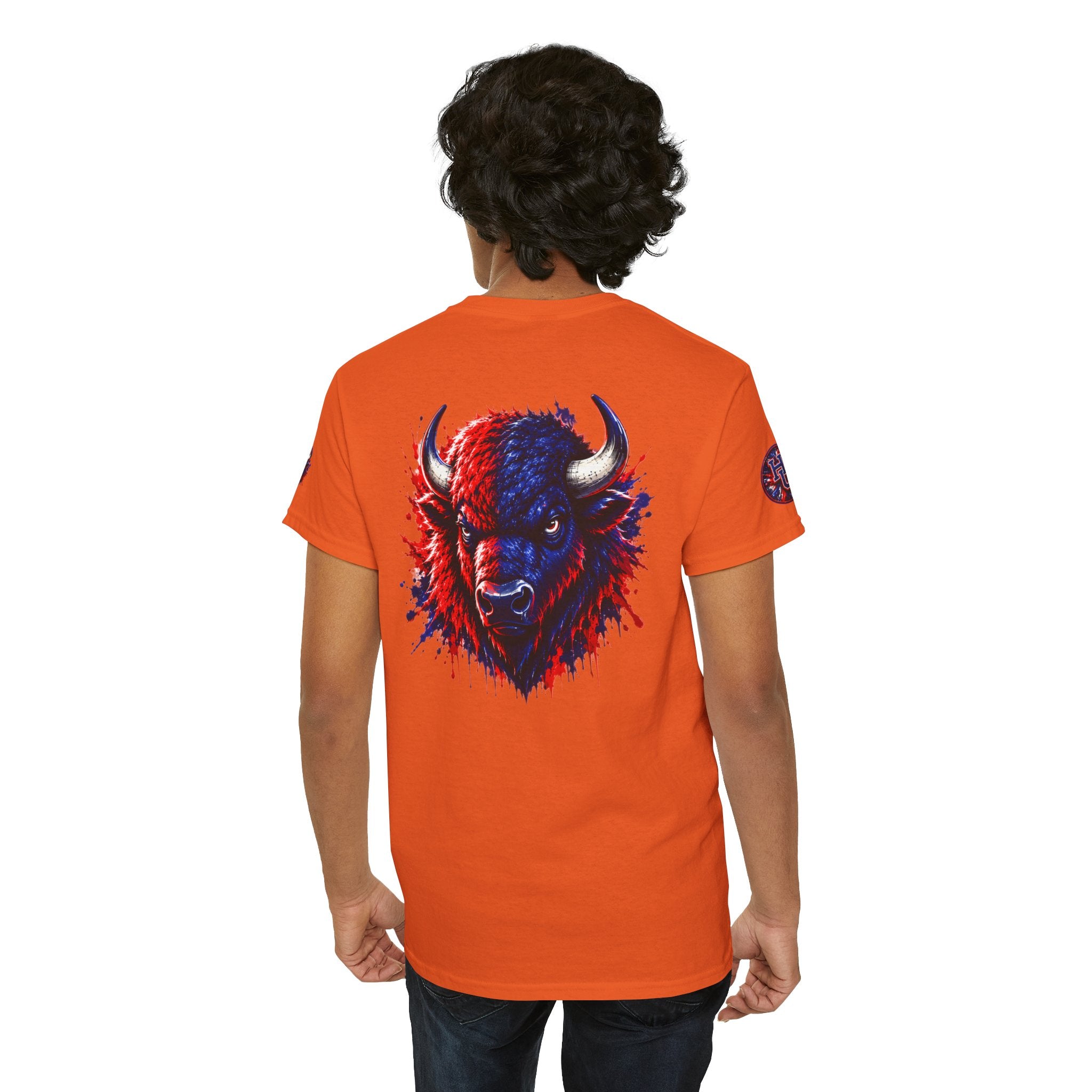 Howard University Buffalo Spirit Tee — HU Bison Red & Blue Campus Shirt