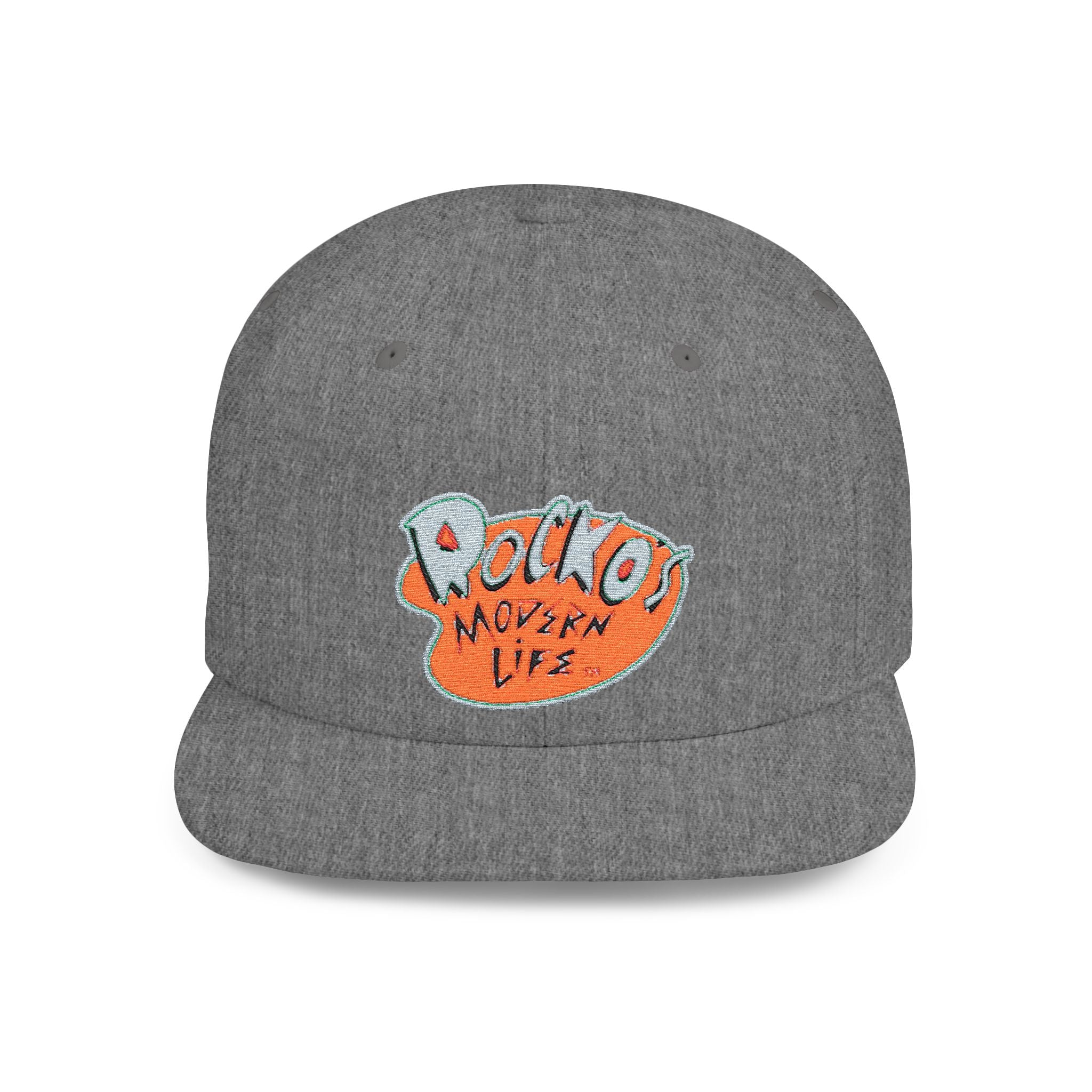 Snapback Hat — Polka Nutter Vibe Embroidered Flat-Bill Cap