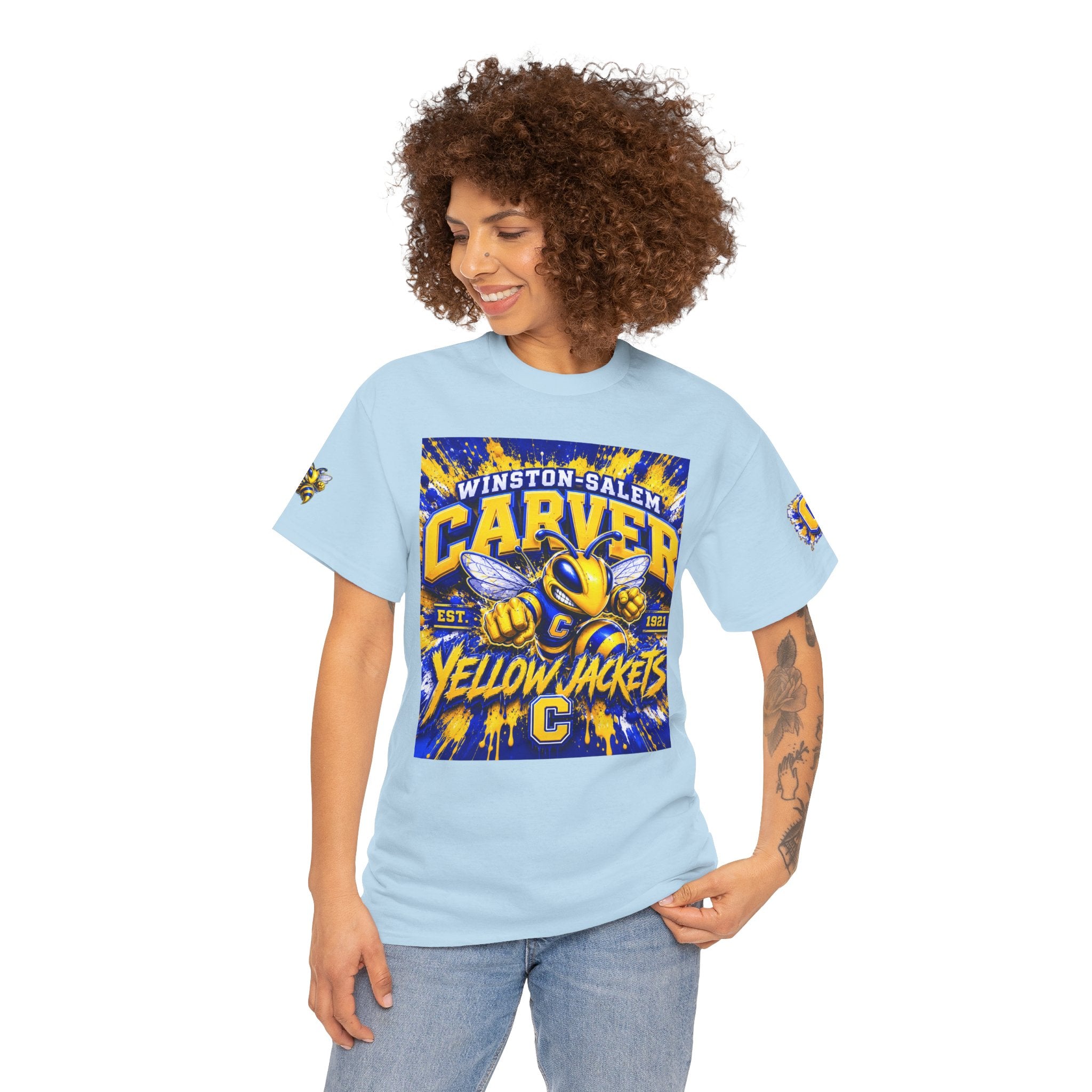 Carver Yellow Jackets T-Shirt — Winston-Salem High School Mascot Tee