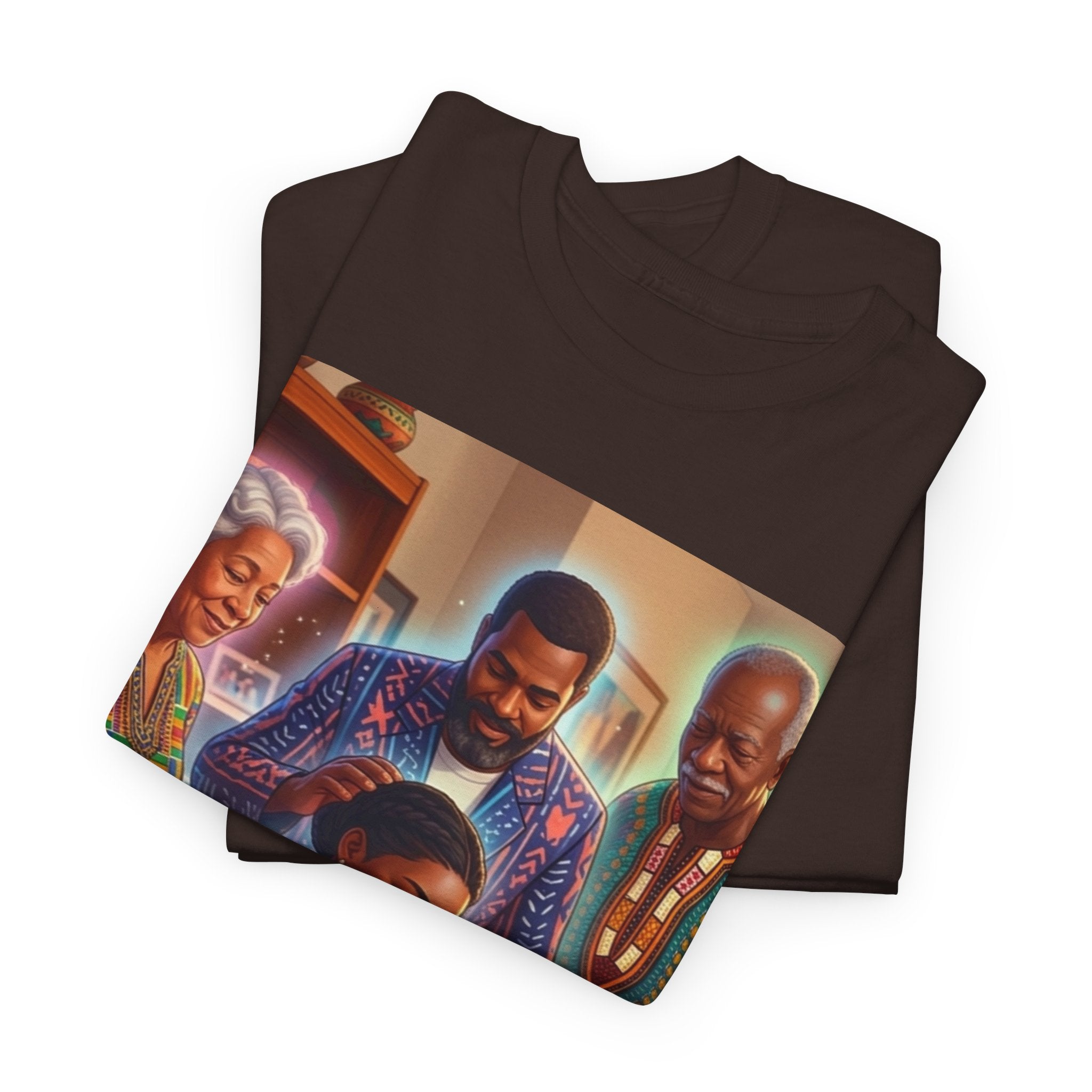 Black Family Study Night T-Shirt — Inspirational Afrofuturist Classroom Artwork