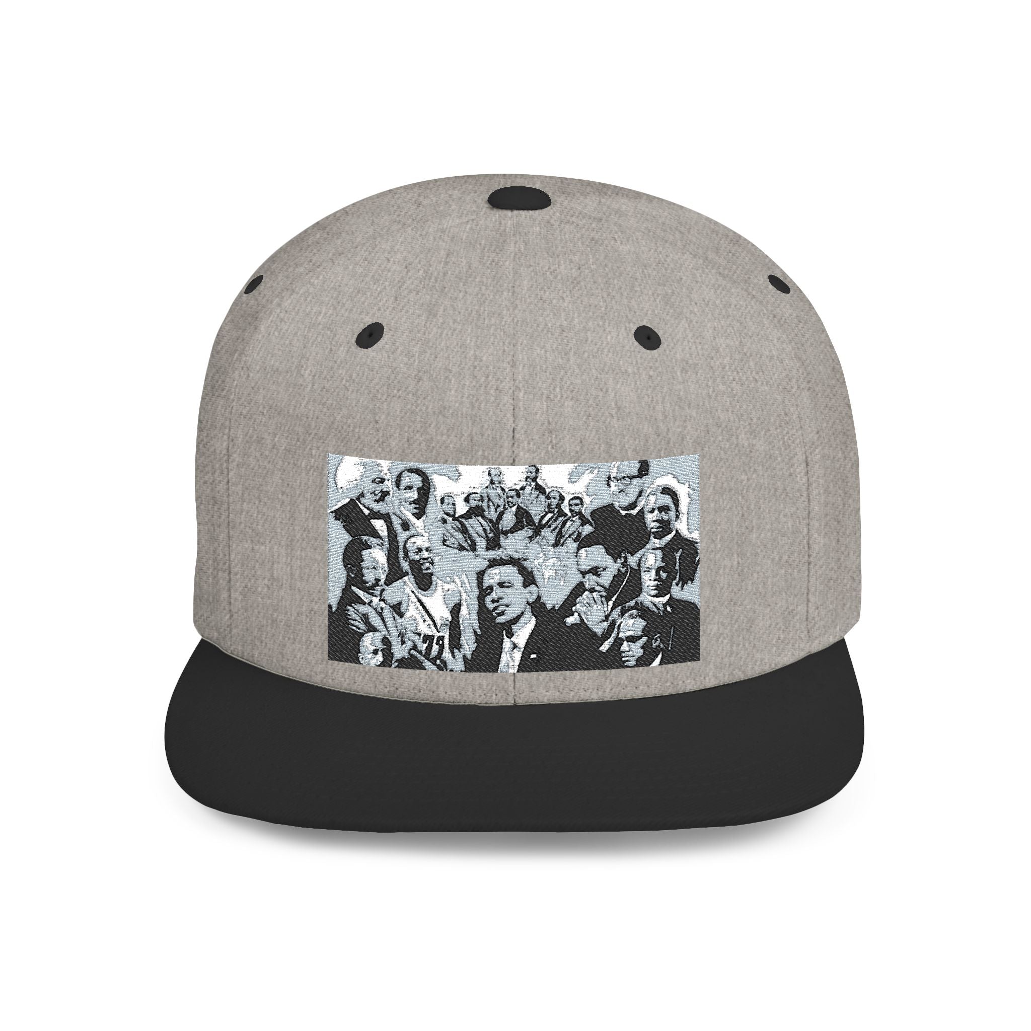 Copy of Reggae Vibes Flat Bill Snapback Hat — Colorful Rasta Music Patch