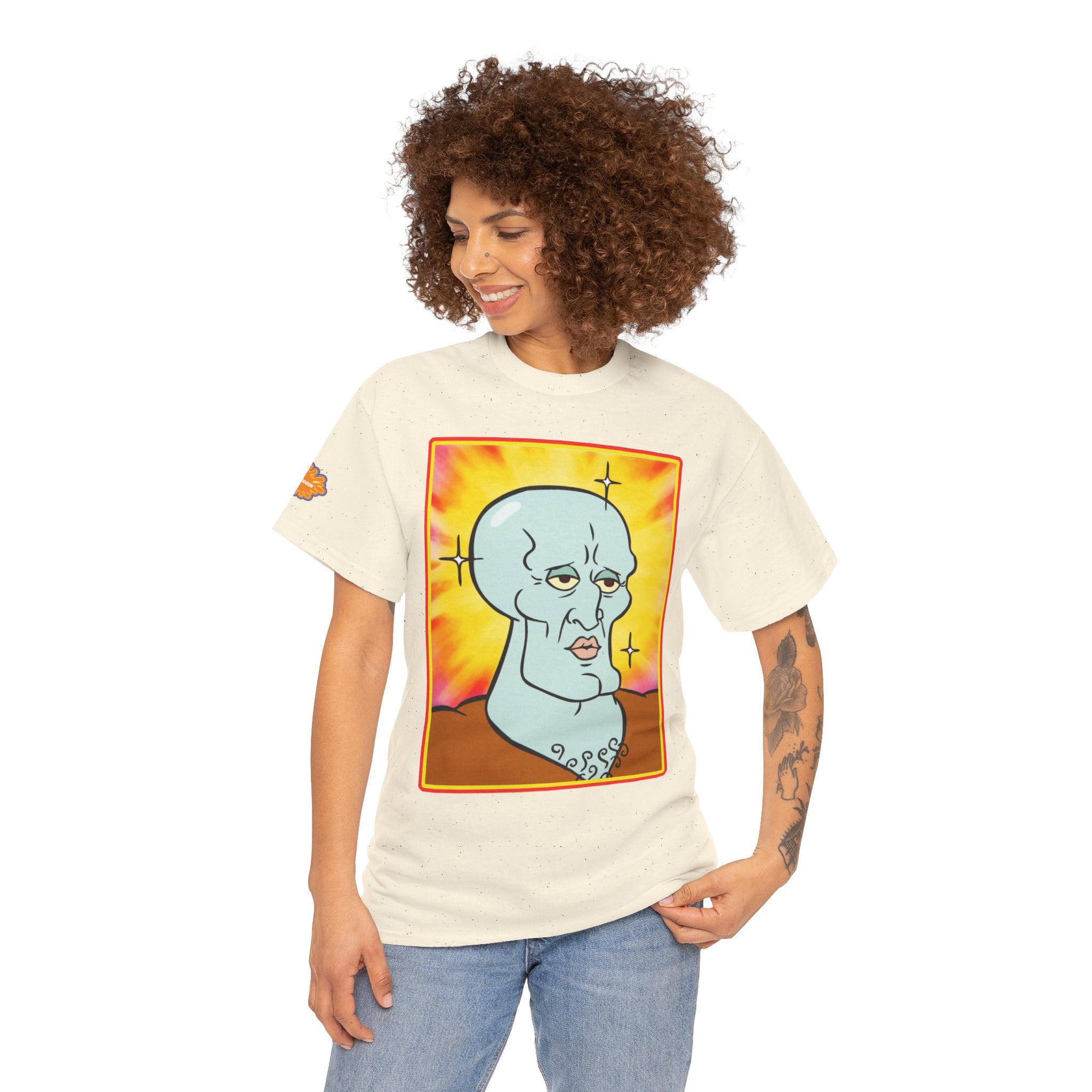 Handsome Squidward Portrait T‑Shirt — Retro Nickelodeon Graphic Tee