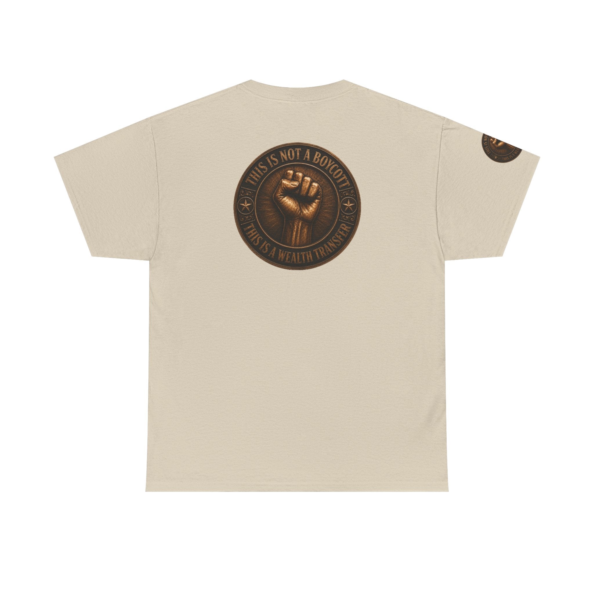 Graphic Tee — 'This Is Not A Boycott' Fist Emblem with Vintage Group Portrait