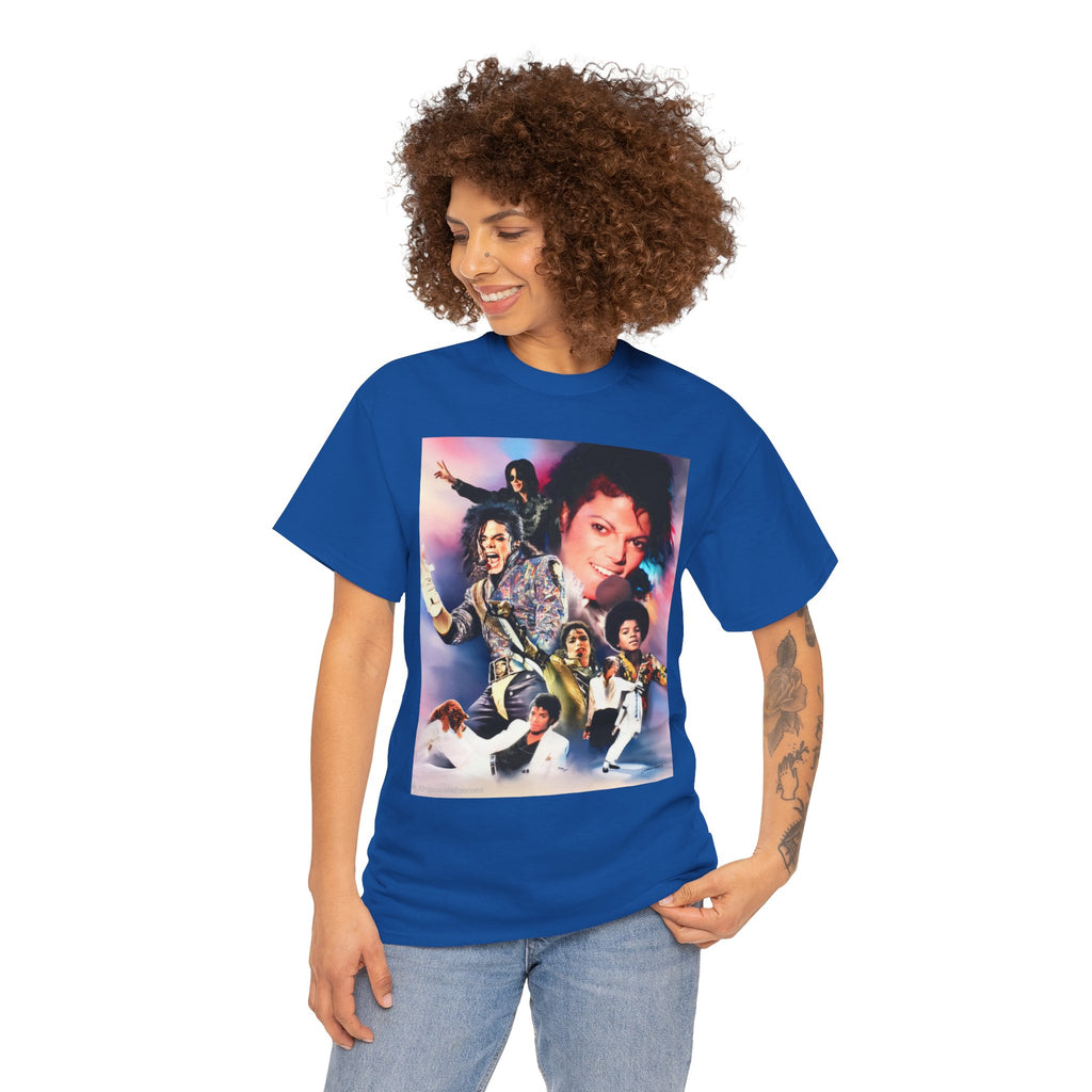 Michael Jackson Tribute Tee — Vintage Pop Collage T-Shirt