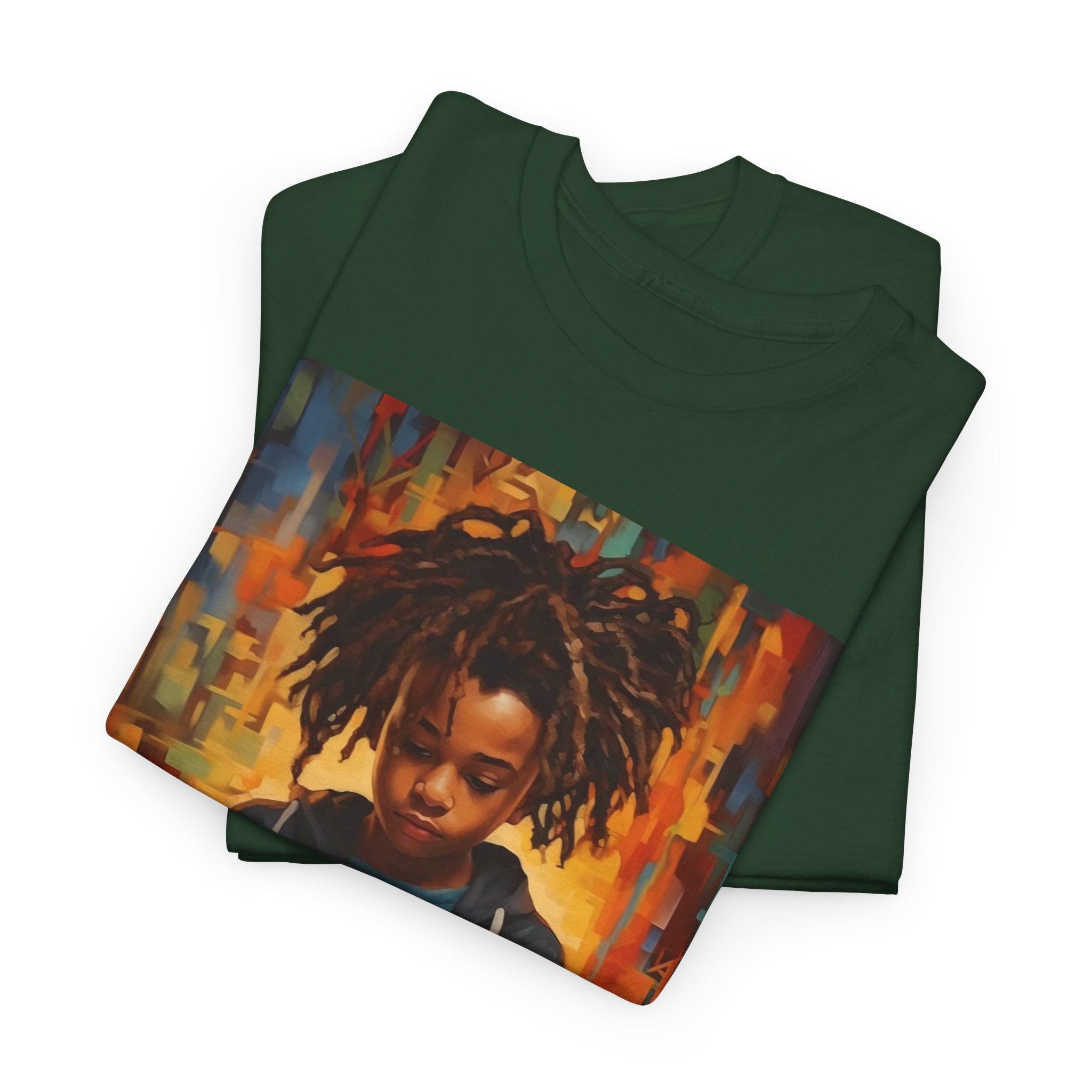 Graphic Tee — 'This Is Not A Boycott, This Is A Wealth Transfer' Back Print with Reading Child Artwork