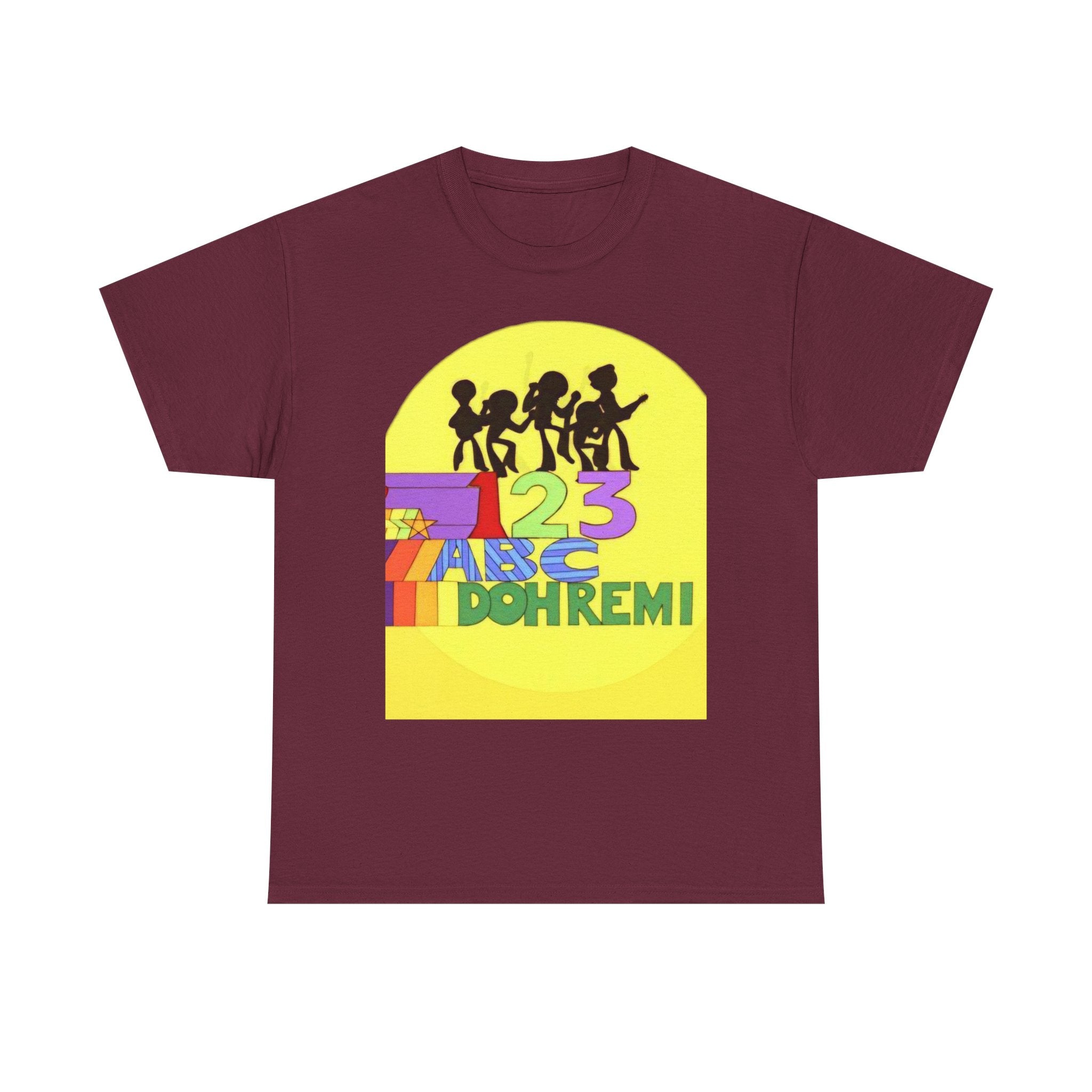 ABC 123 Kids Music Tee — Colorful Educational Rhythm Shirt