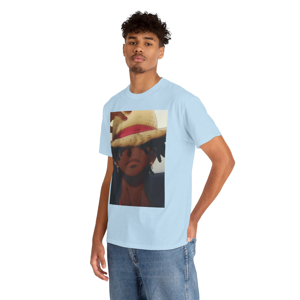One Piece Luffy Straw Hat T‑Shirt — Anime Pirate Crew Graphic Tee