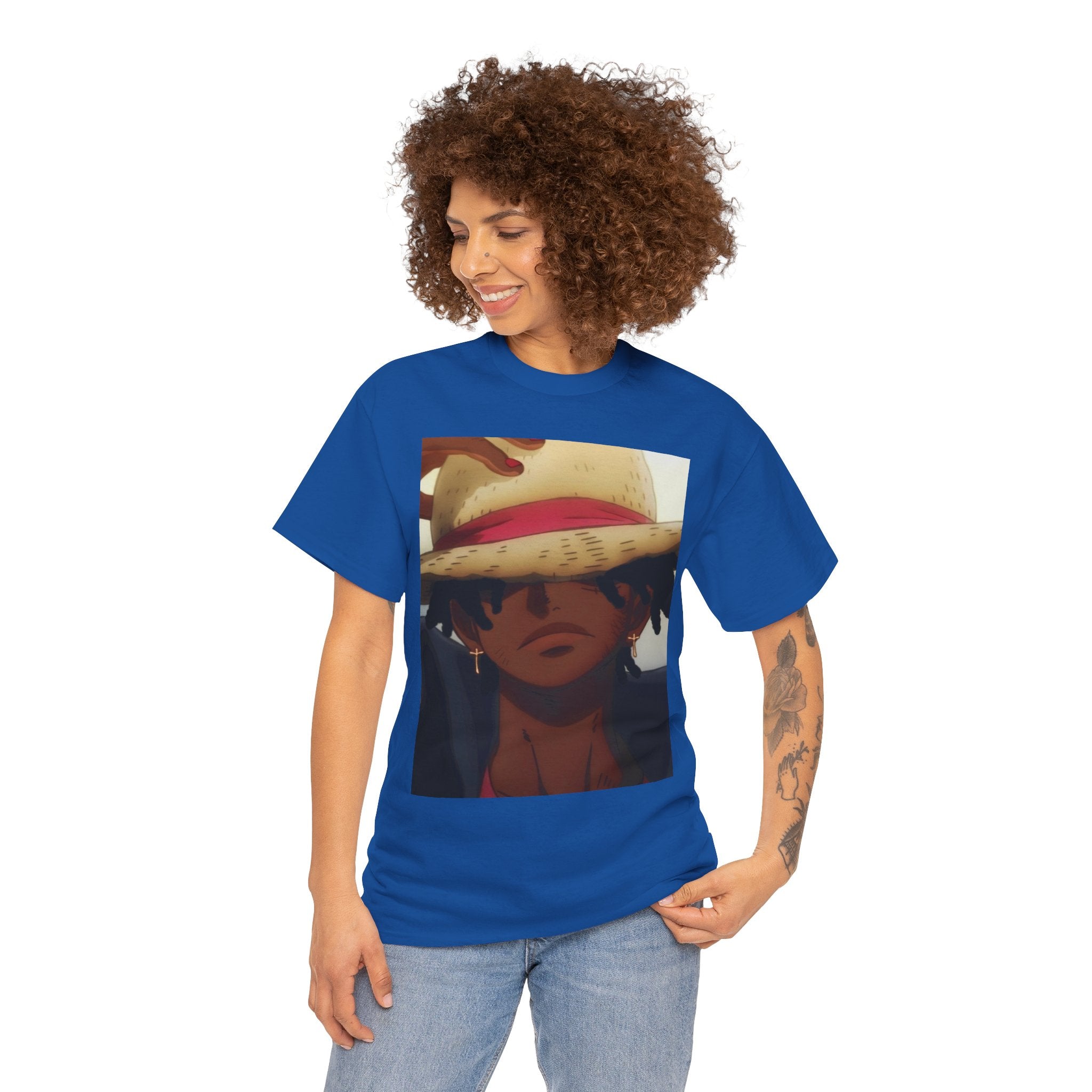One Piece Luffy Straw Hat T‑Shirt — Anime Pirate Crew Graphic Tee