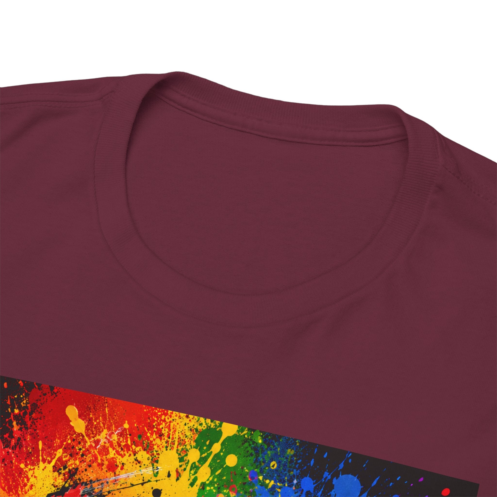 Wealth Transfer T-Shirt — Rainbow Graffiti Design (Back Fist Emblem)