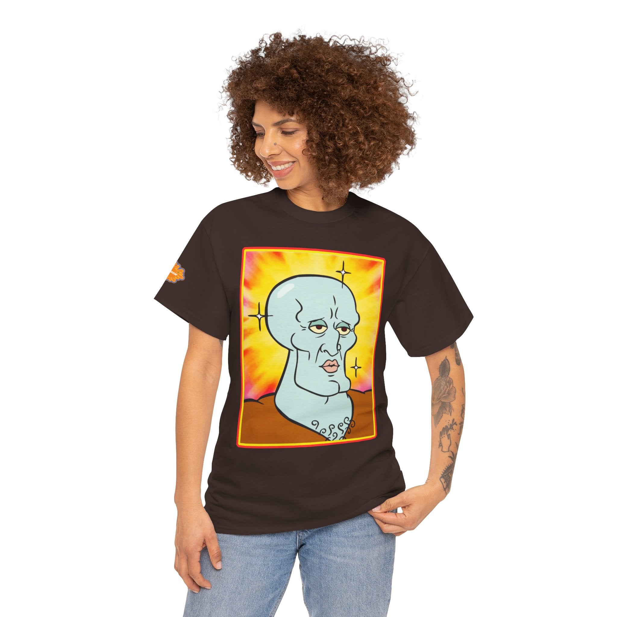 Handsome Squidward Portrait T‑Shirt — Retro Nickelodeon Graphic Tee