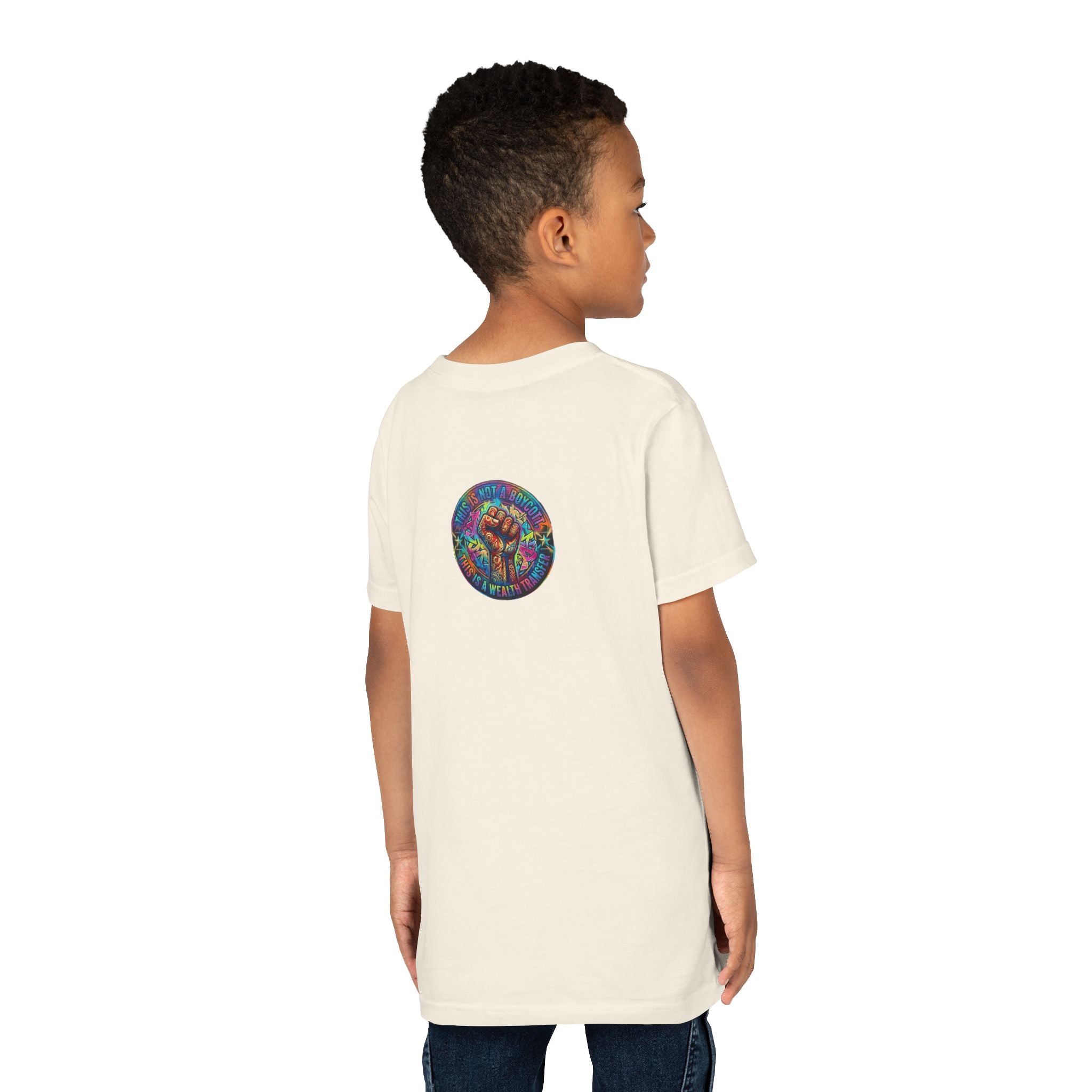 Youth Tee — “BUILD. CREATE. WIN.” Neon Builder City Design