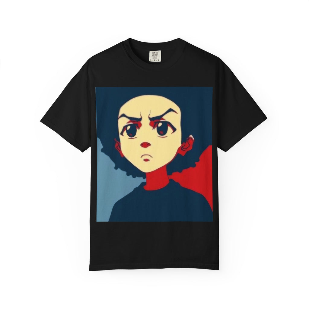 Graphic T-Shirt — Bold Pop-Art Anime Portrait (Front) + “This Is Not A Boycott, It’s A Movement” Fist Emblem (Back)