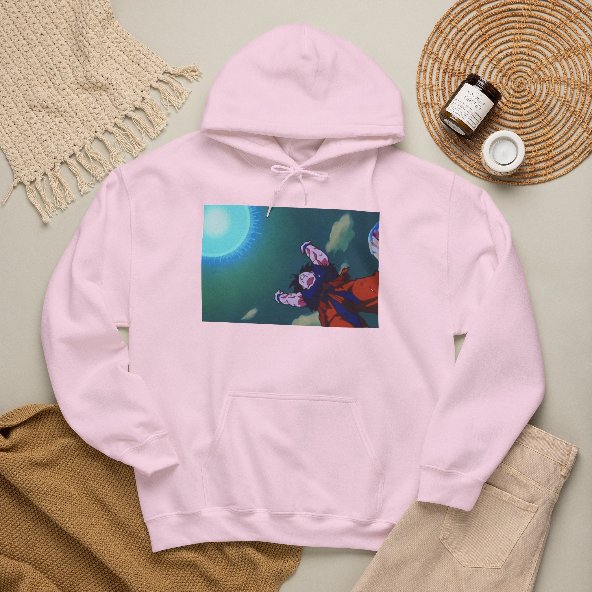 Anime Night Sky Hoodie — Girls Under the Moon Graphic Sweatshirt