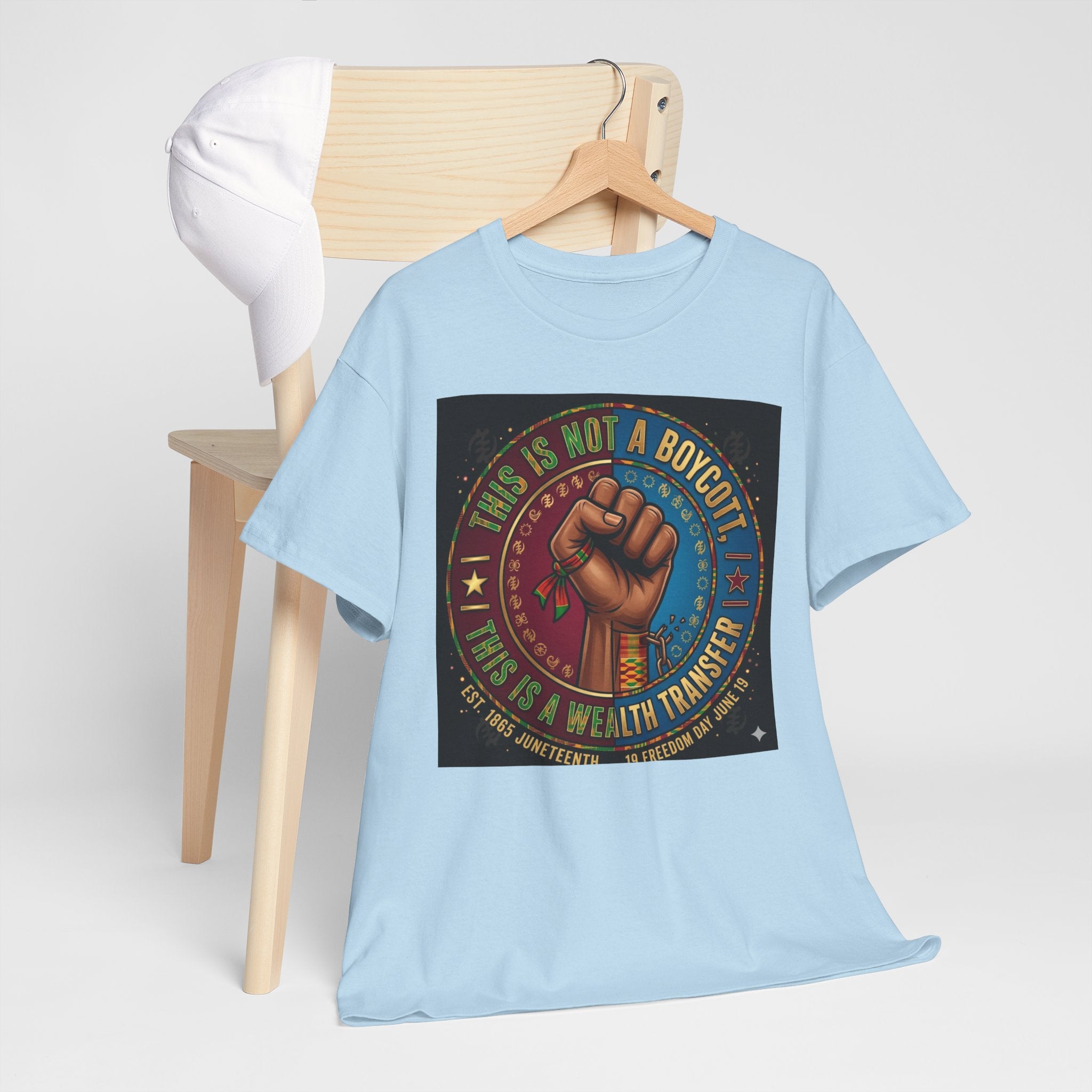 Political Activist Tee — "This Is Not a Boycott, This Is a Wealth Transfer" Fist Graphic Shirt