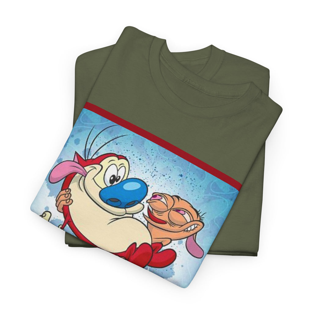Ren & Stimpy Graphic Tee — Retro Nickelodeon Cartoon T-Shirt