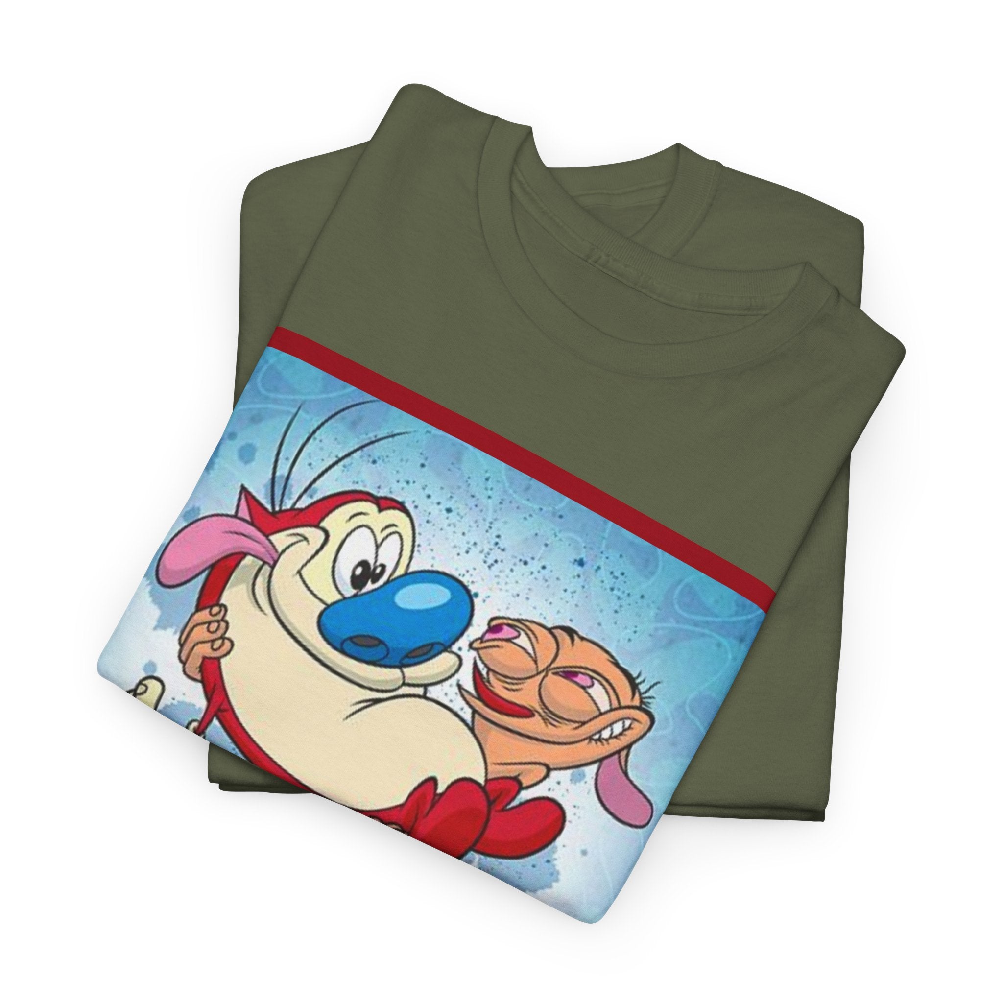 Ren & Stimpy Graphic Tee — Retro Nickelodeon Cartoon T-Shirt