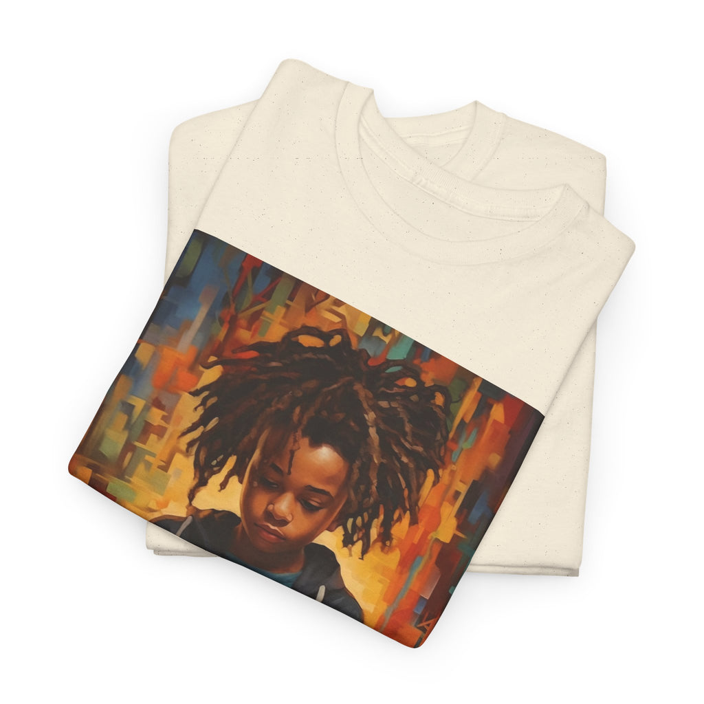 Graphic Tee — 'This Is Not A Boycott, This Is A Wealth Transfer' Back Print with Reading Child Artwork