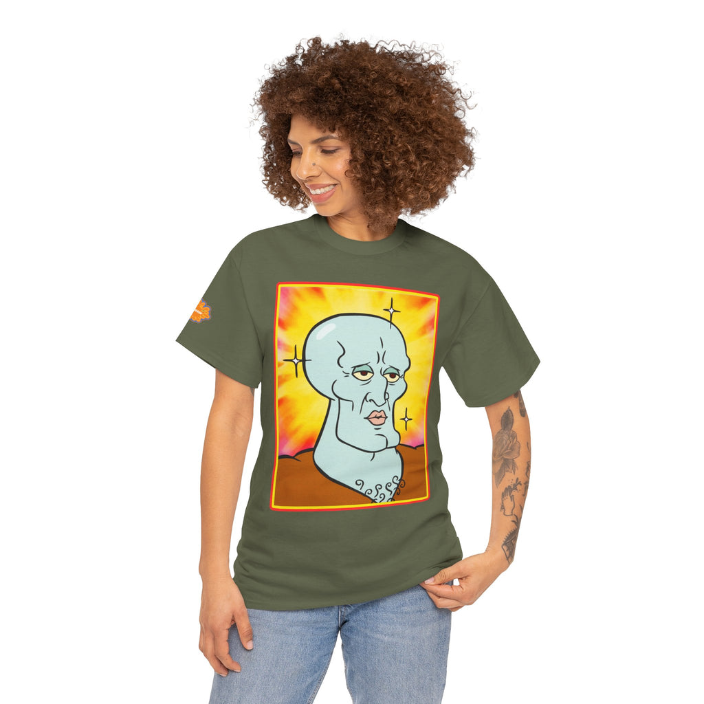 Handsome Squidward Portrait T‑Shirt — Retro Nickelodeon Graphic Tee