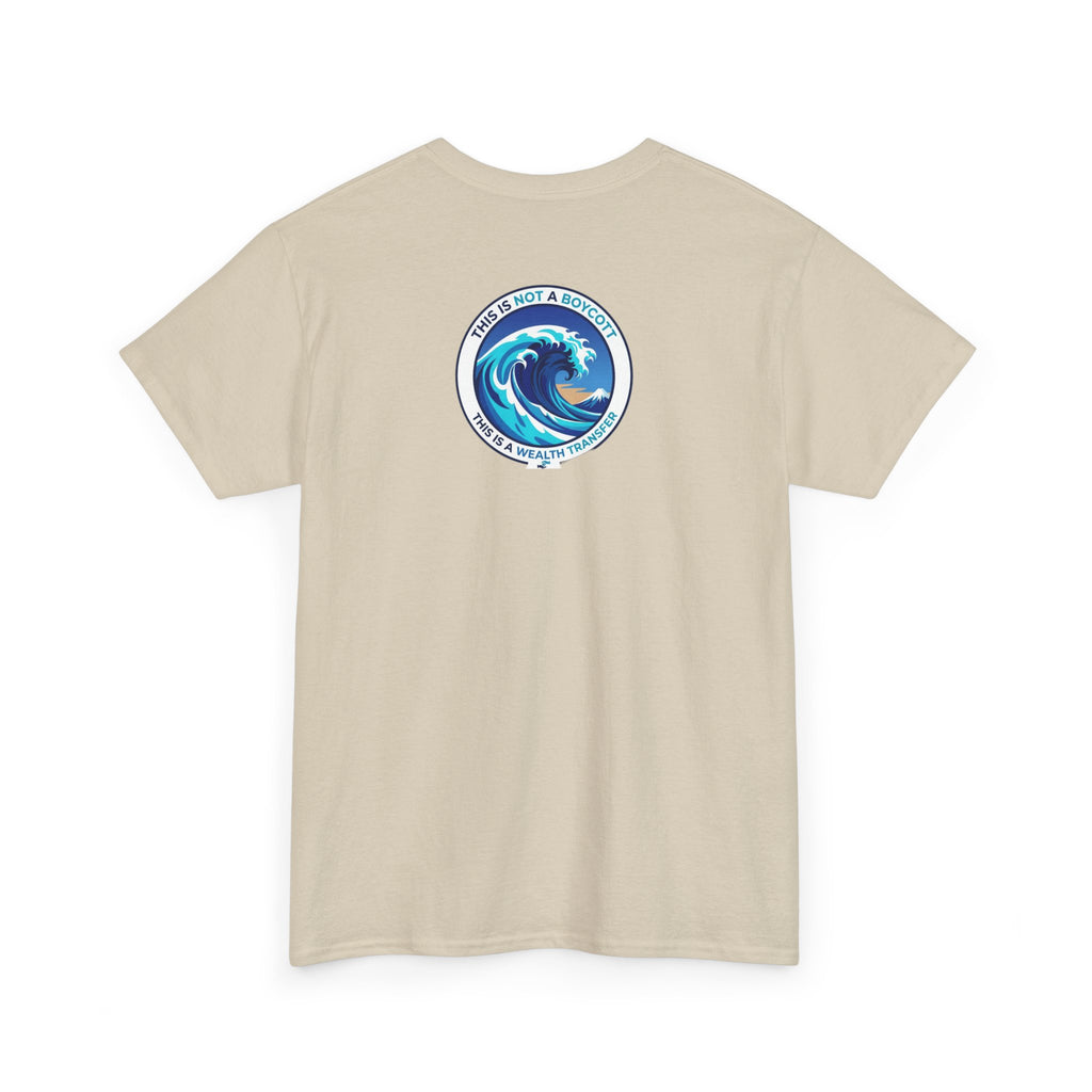 T-Shirt — Coastal Wave Graphic Tee (Ocean Sunset Wave Art)