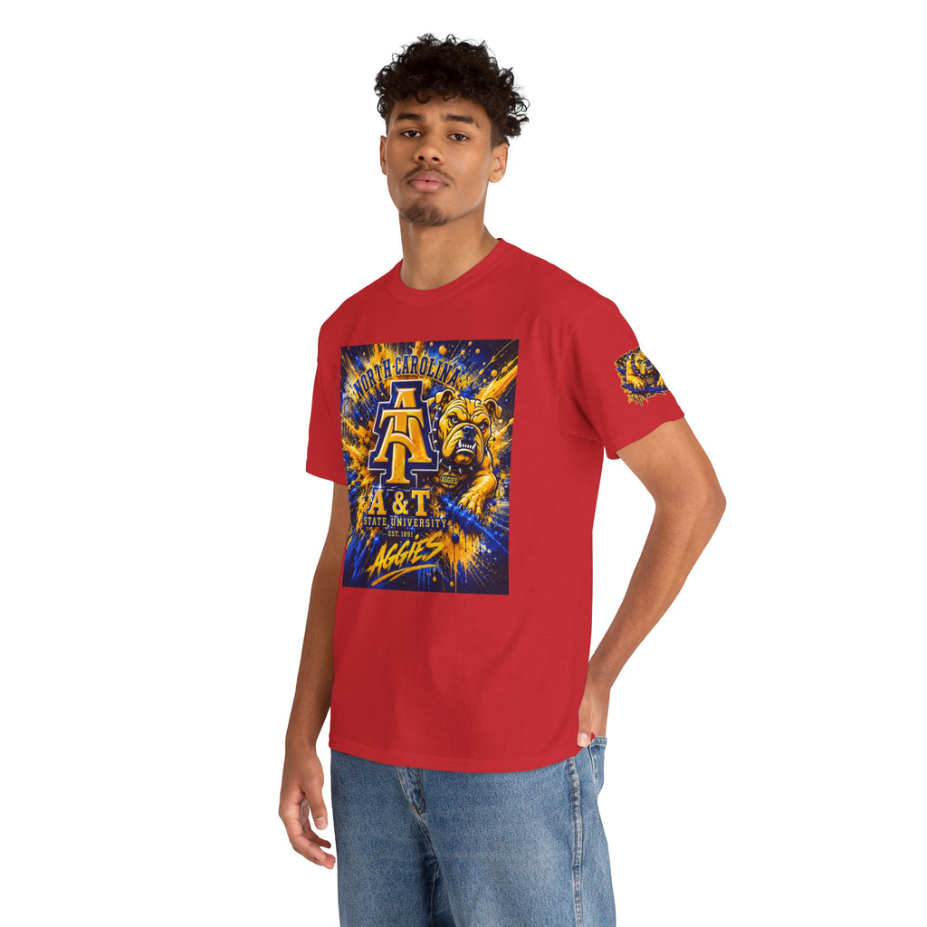 North Carolina A&T Aggies Bulldog T-Shirt — A&T Logo College Tee