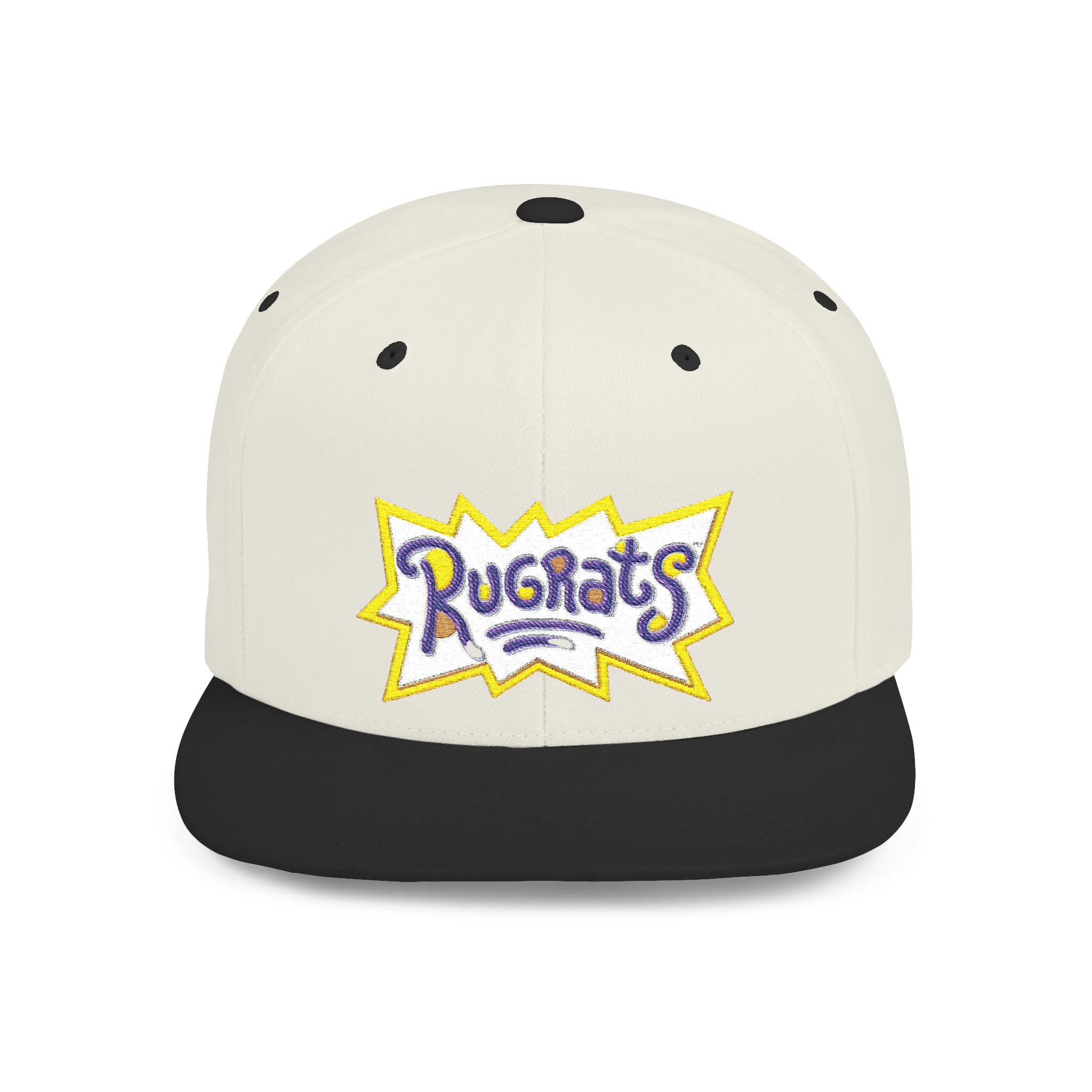 Snapback Hat — Retro 'Rugrats' Logo Flat Bill Cap