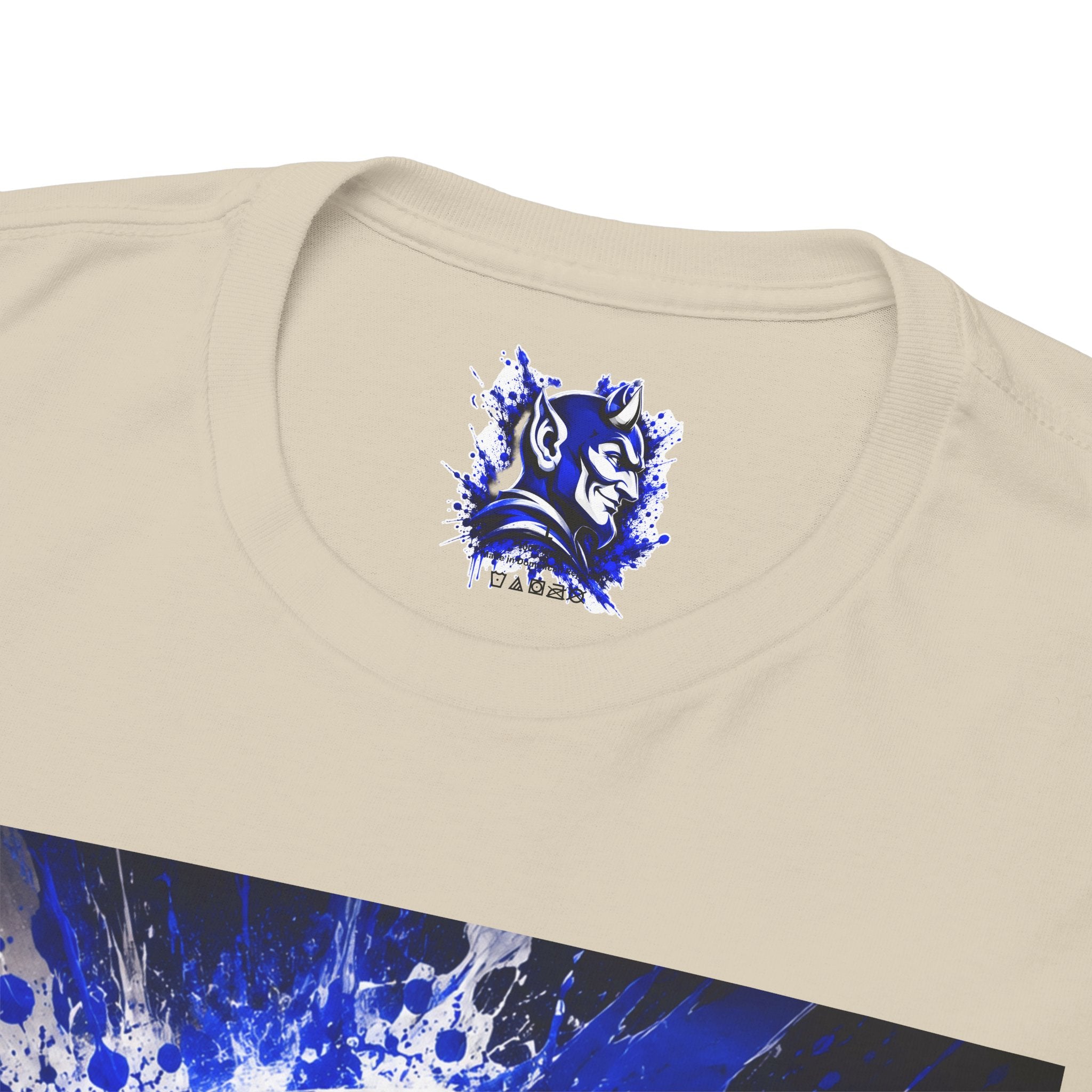 Duke Blue Devils Graphic Tee — Splatter Devil Logo T‑Shirt