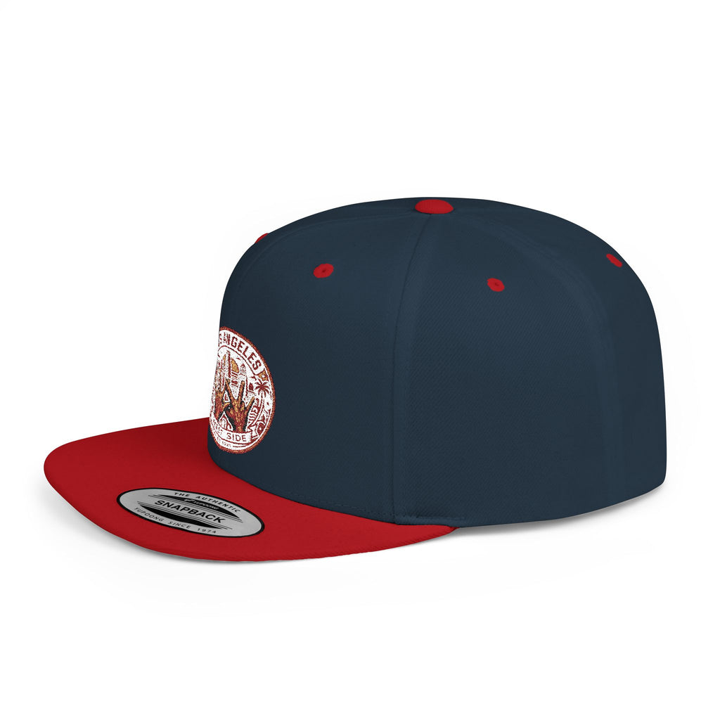 Wildflower Crown Snapback Hat — 'Little Dreamer' Floral Embroidered Flat Bill