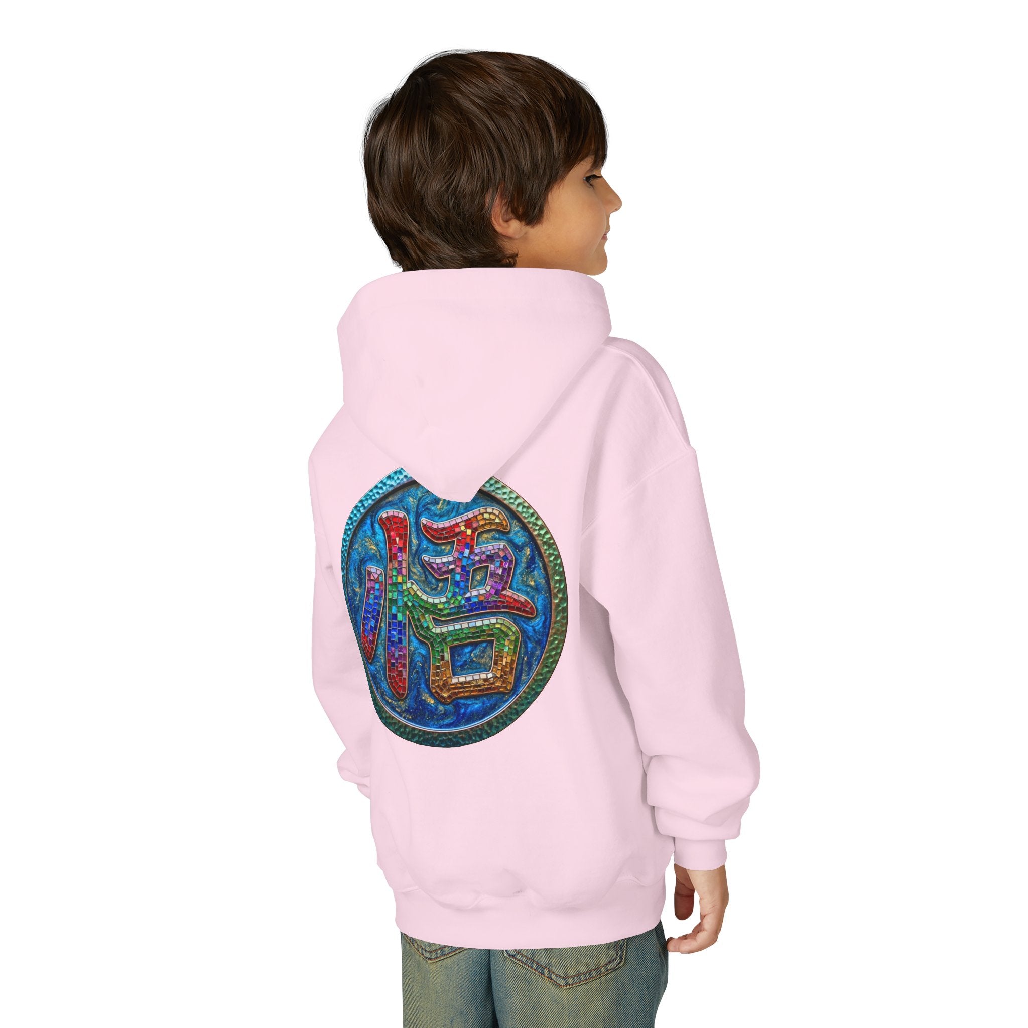 Dragon Boy Hoodie — Goku Cartoon Emblem Youth Hooded Sweatshirt
