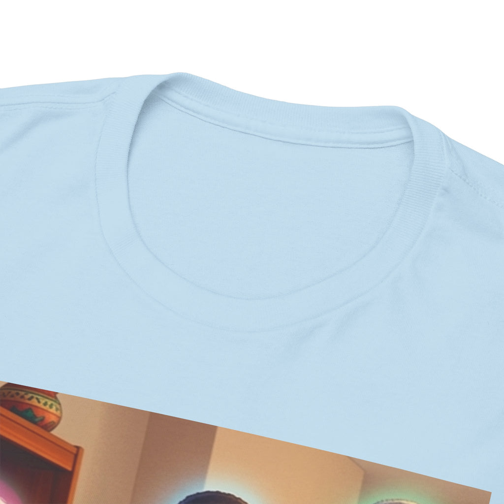 Black Family Study Night T-Shirt — Inspirational Afrofuturist Classroom Artwork
