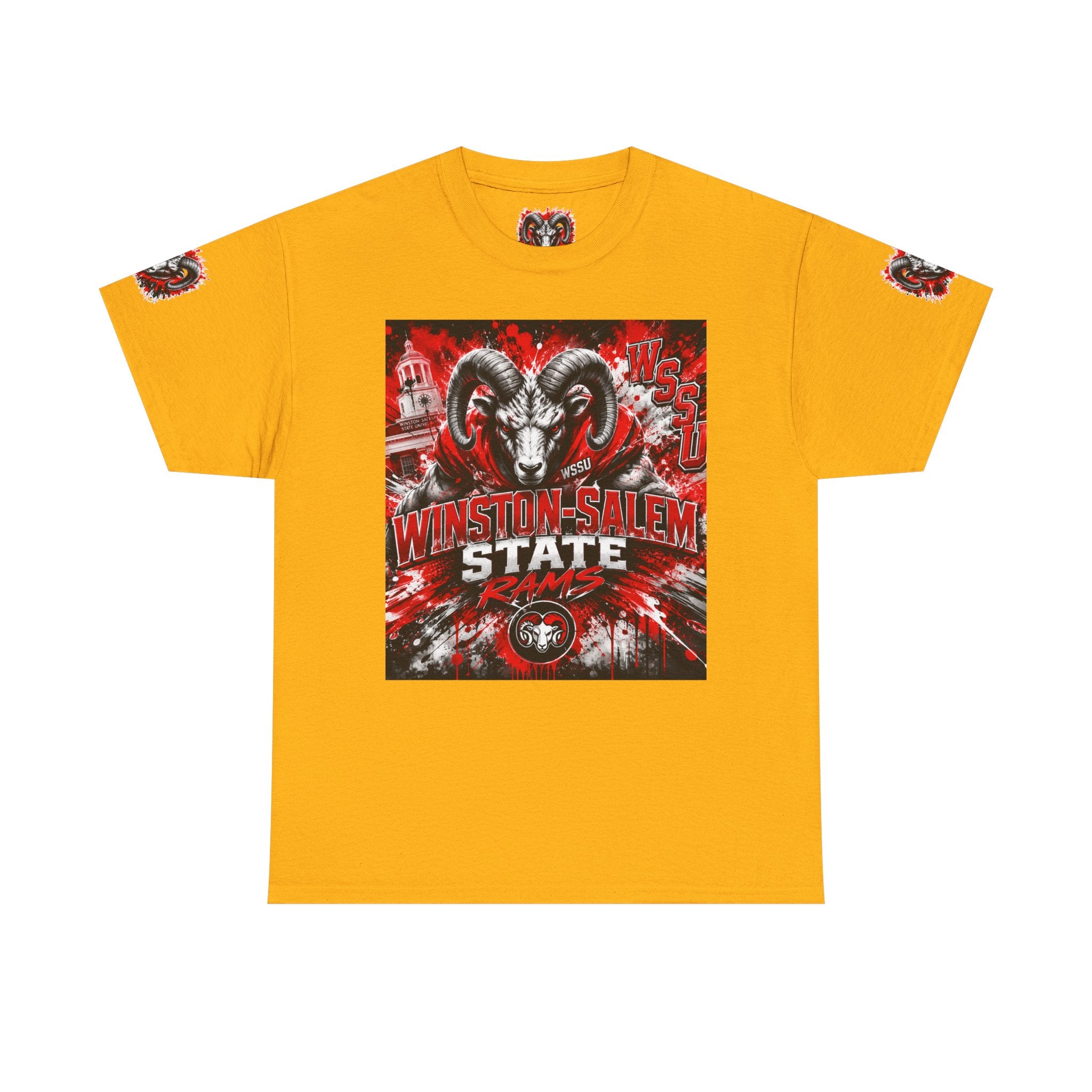 Winston‑Salem State Rams Ram Head Tee — Bold College Spirit T‑Shirt