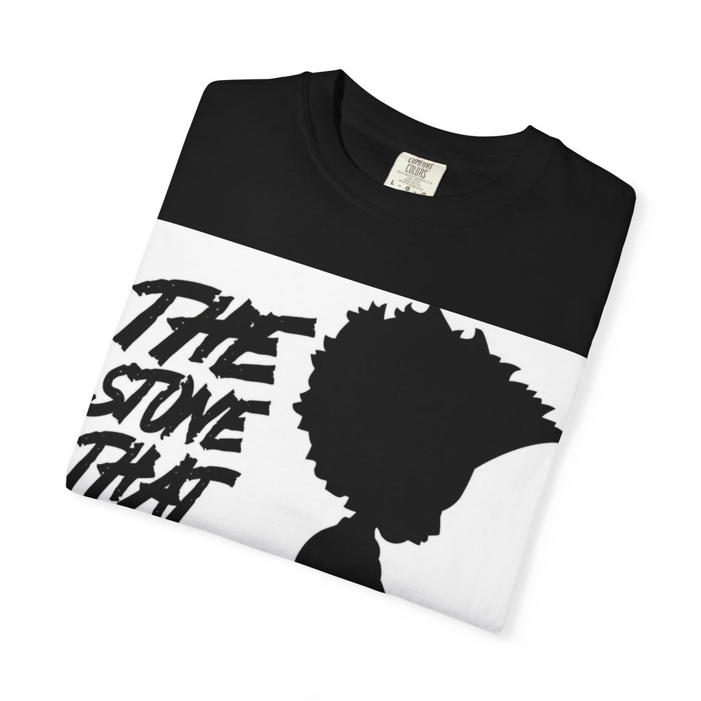 Graphic T-Shirt — "The Stone That The Builder Rejected" Silhouette Tee