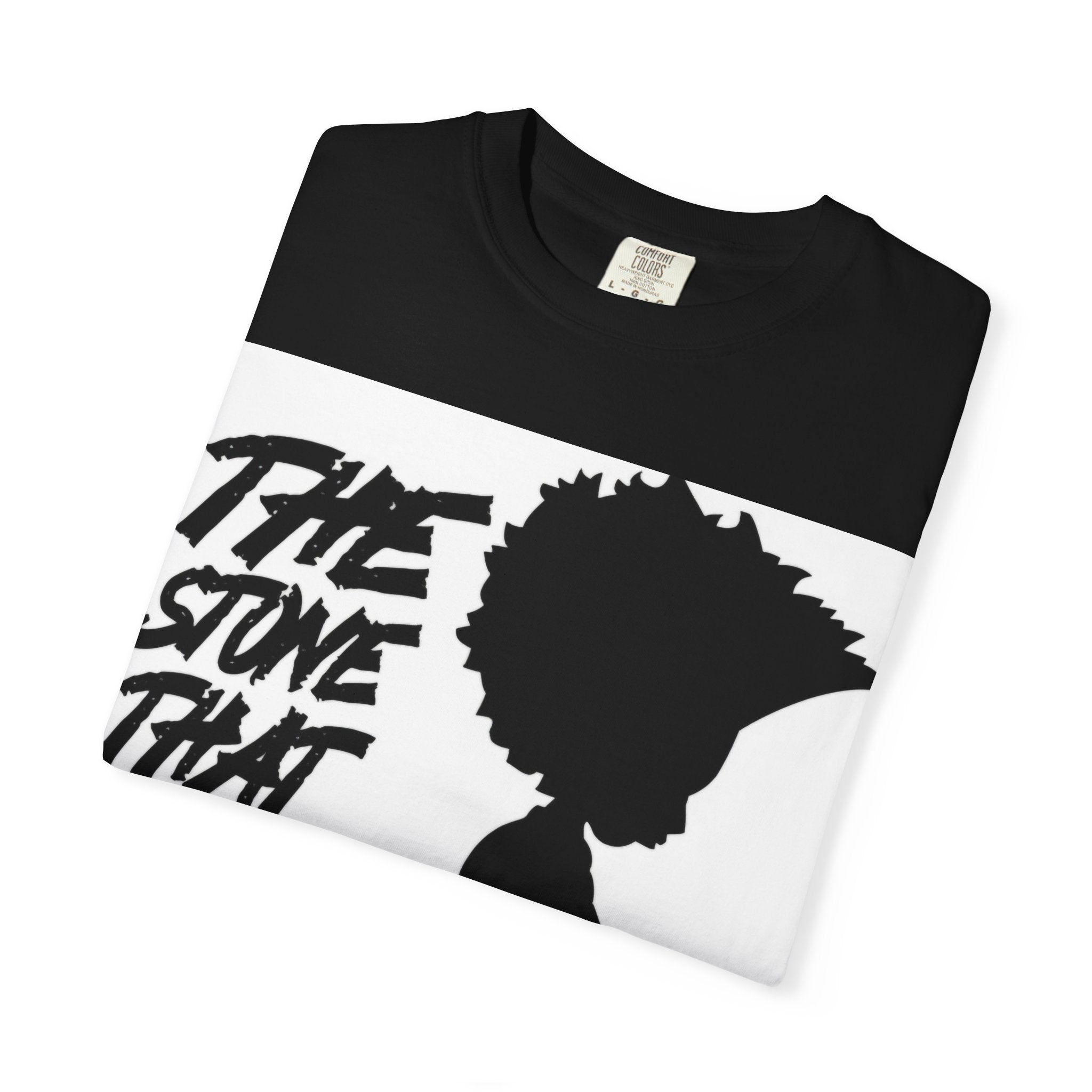 Graphic T-Shirt — "The Stone That The Builder Rejected" Silhouette Tee