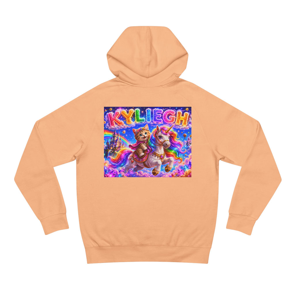 KYLIEGH Rainbow Pony Hoodie — Personalized Cute Unicorn Graphic Pullover
