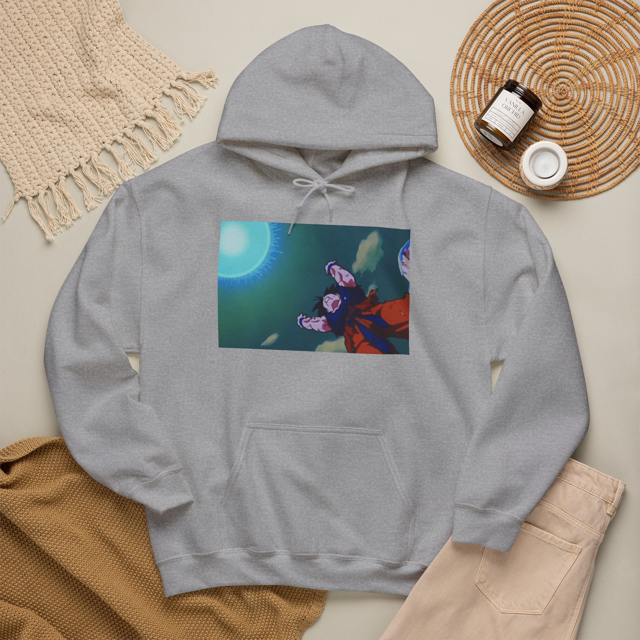 Anime Night Sky Hoodie — Girls Under the Moon Graphic Sweatshirt