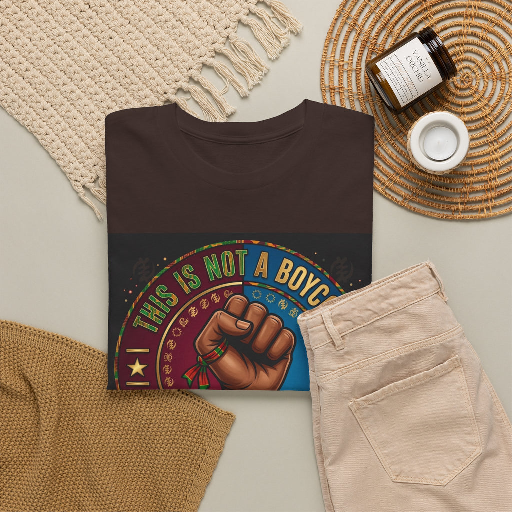 Political Activist Tee — "This Is Not a Boycott, This Is a Wealth Transfer" Fist Graphic Shirt
