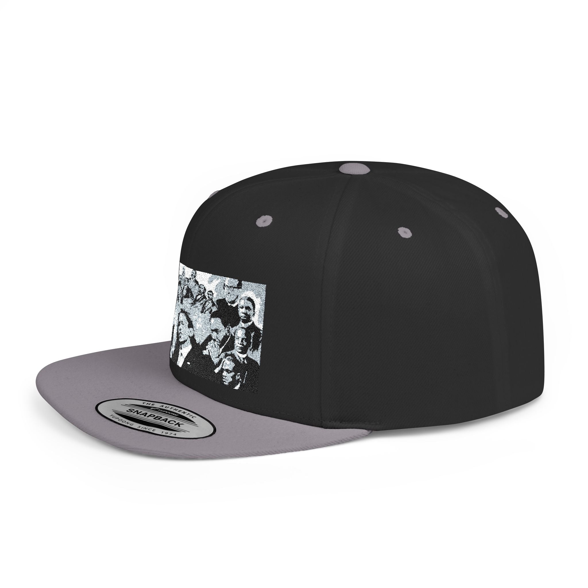 Copy of Reggae Vibes Flat Bill Snapback Hat — Colorful Rasta Music Patch