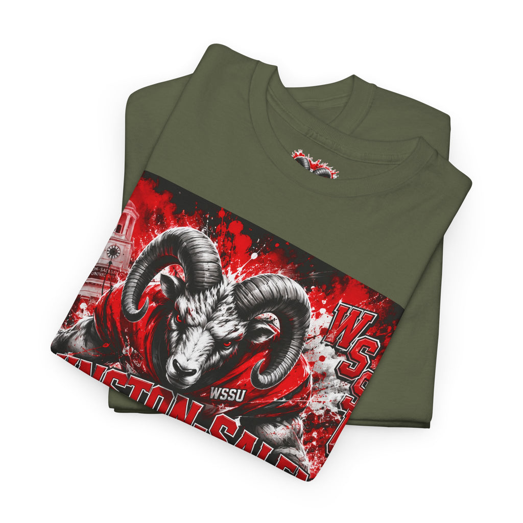 Winston‑Salem State Rams Ram Head Tee — Bold College Spirit T‑Shirt